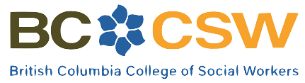 Full colour logo of BC College of Social Workers Logo