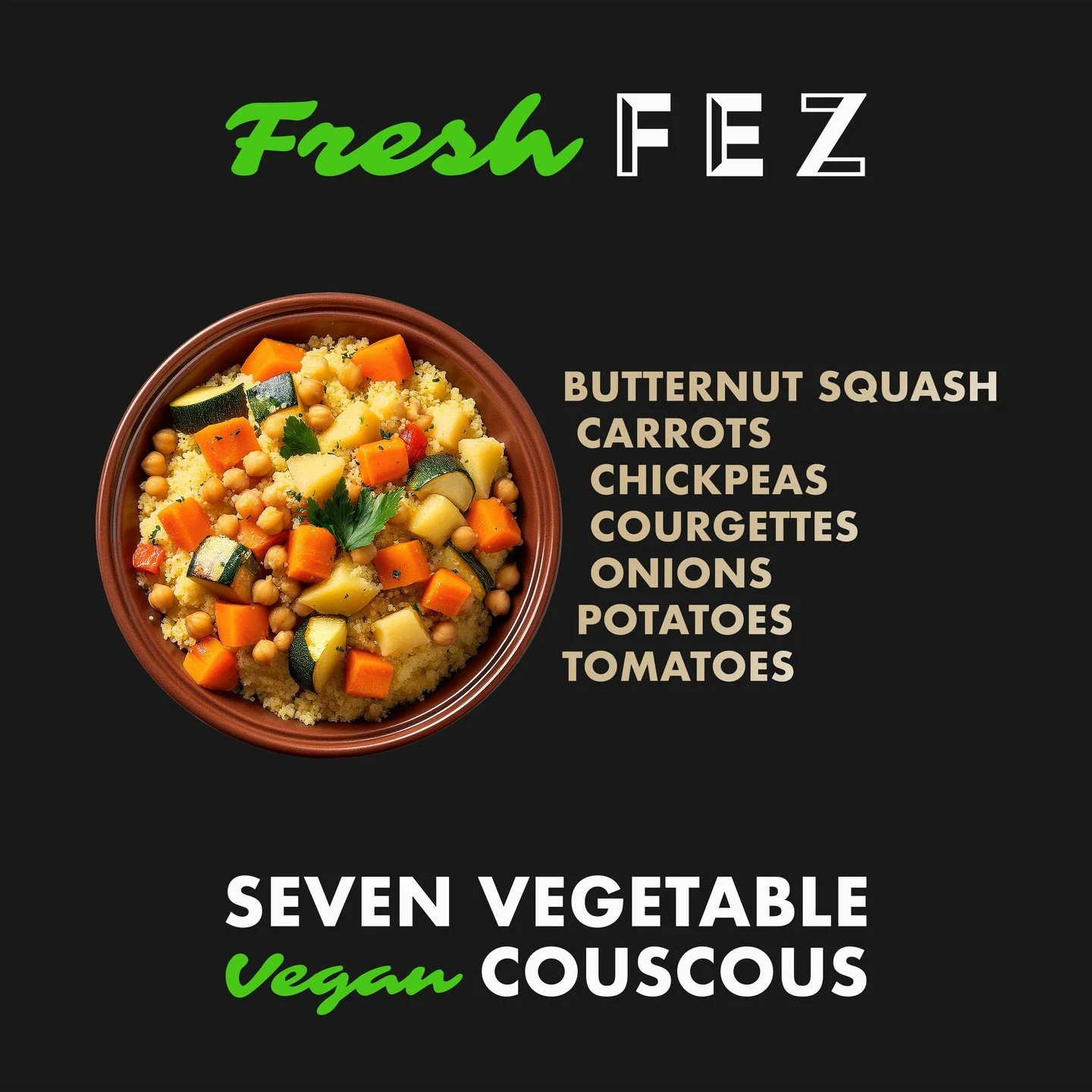An authentic Moroccan couscous is served with seven vegetables. Our authentic Vegan Couscous is not only delicious, but is also a great source of fibre and protein!

Come and warm yourself up with this hot favourite this Winter.

#foodie #MoroccanFoo
