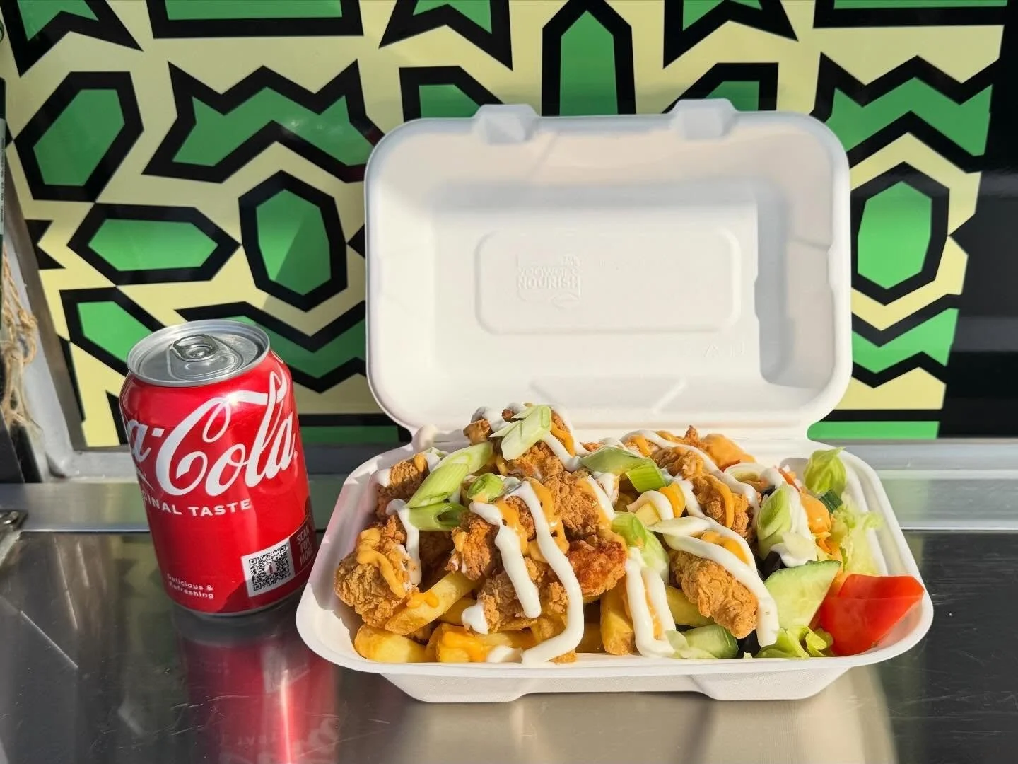 Loaded fries are back. Get yours today at Warwick Market. Options: baked aubergine, Angus beef, lemon herb chicken, lamb kefta and crispy breaded chicken. We are here until 3pm انشالله