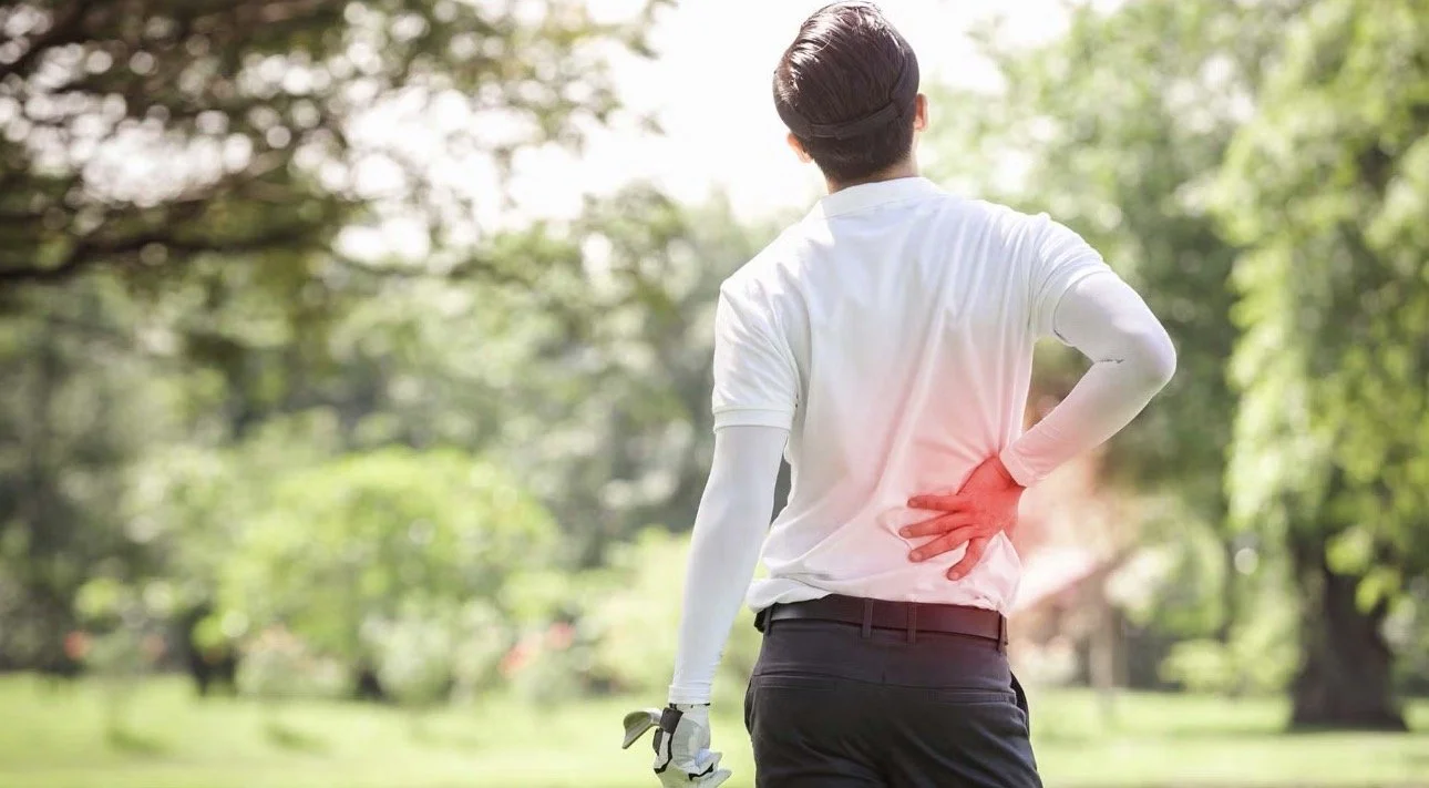 Back pain with golf