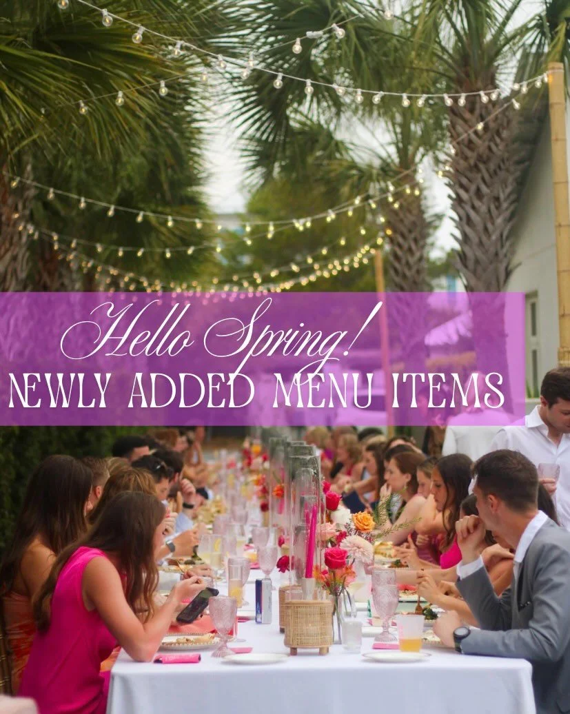 🚨Your normal favorites are still on the menu, these are just fresh new additions! 🚨

Y&rsquo;all asked and we heard, some hot new menu takes for Spring 🔥

Give us a call to add anything onto your current contract- or or give us a call and let&rsqu