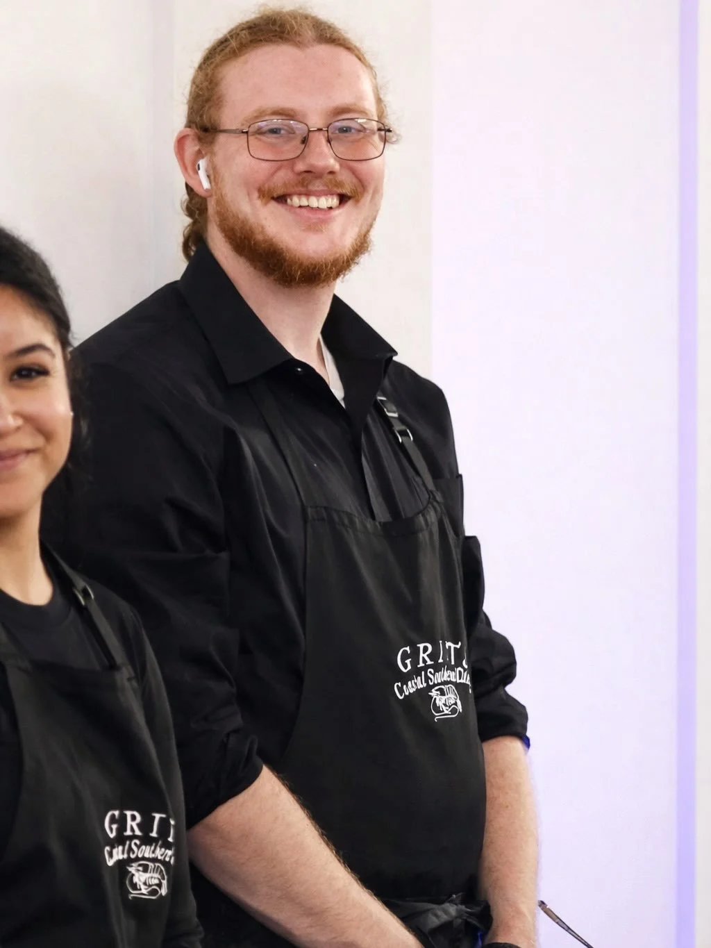 Happy two years with GRITS, Robby!!!

You are always bring such a GREAT energy- no matter if it&rsquo;s torching br&ucirc;l&eacute;e, grilling salmon or serving guest on the line! We appreciate you so much 🫶🏻