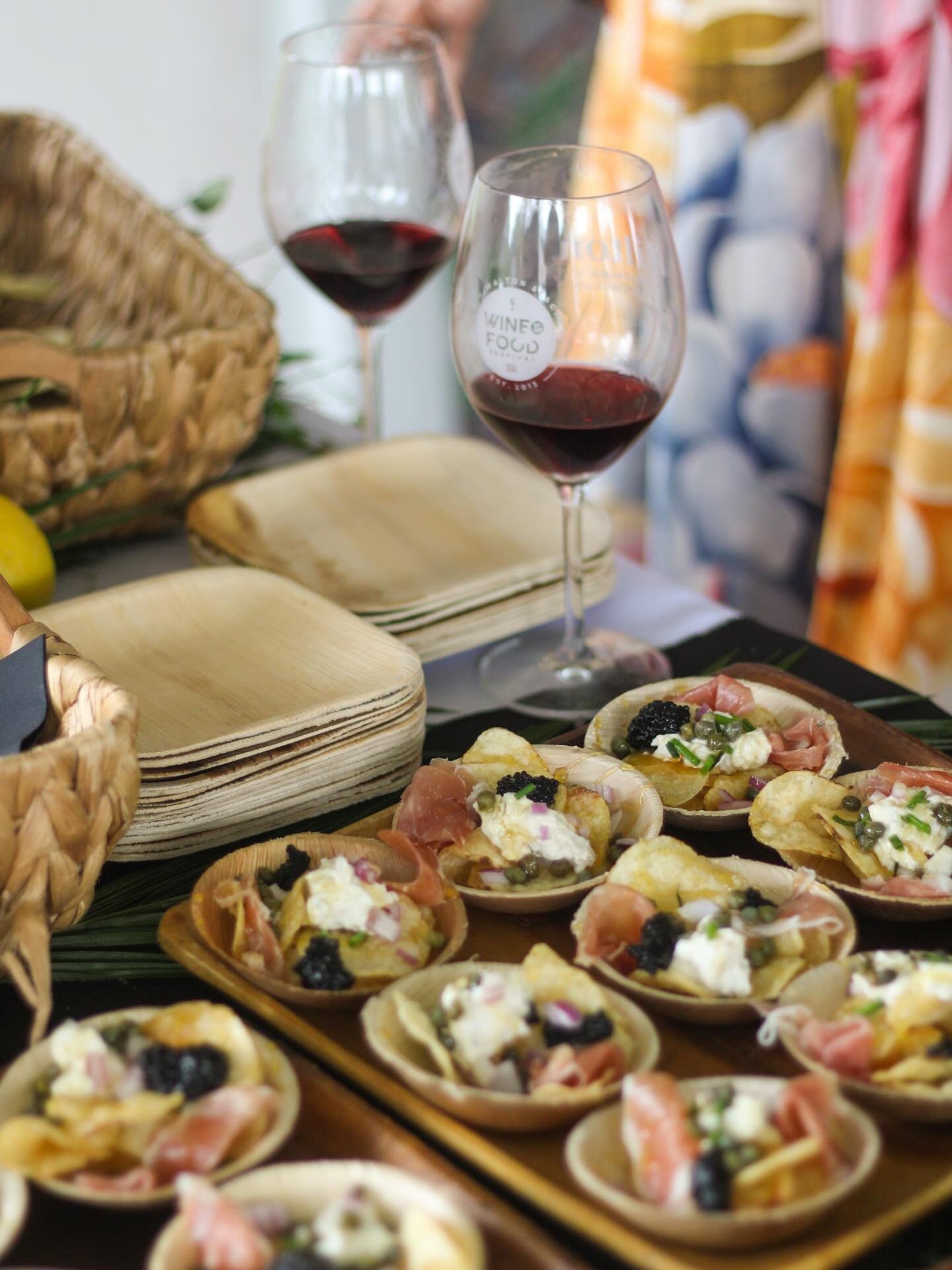 ROUND TWO of the South Walton Beaches Wine &amp; Food Festival!

1,500 Caviar Prosciutto Nachos served 🔥
Sweet, salty, creamy, briny, crunchy&hellip; and topped with caviar! We served this alongside our Caviar Bump Station! 

@sowalwine