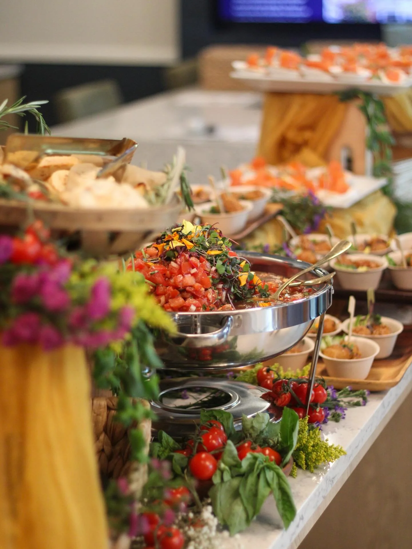 We loved catering your gorgeous Grand Opening and Chamber Ribbon Cutting, @sweetbay_fl!!