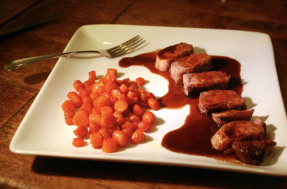 Duck Breasts with Homemade Honey Teriyaki Sauce