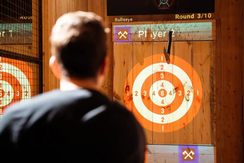 Axe throwing lanes