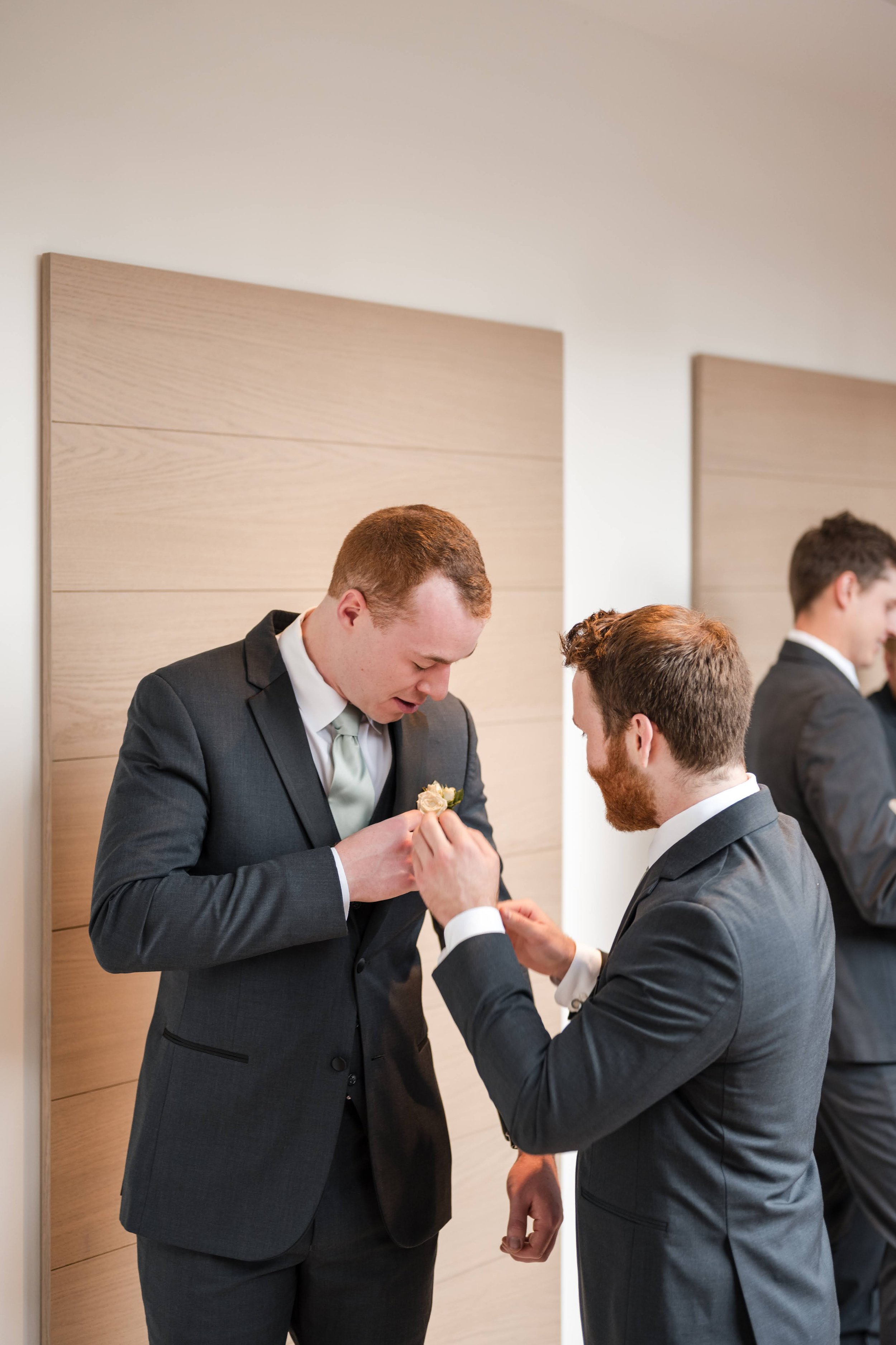 Groom Final Touches
