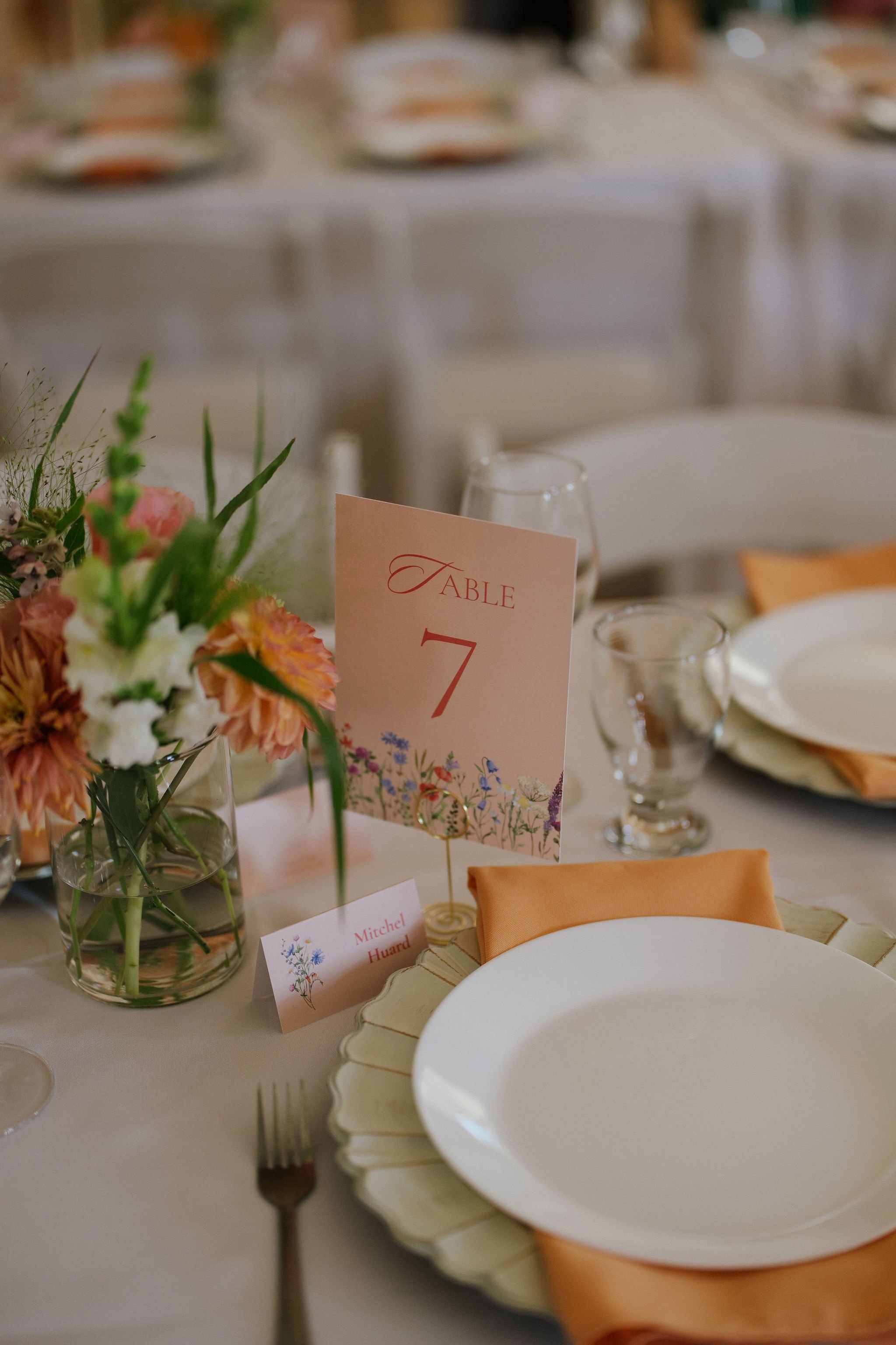  Reception table details at Cat & Cam’s Okanagan wedding 