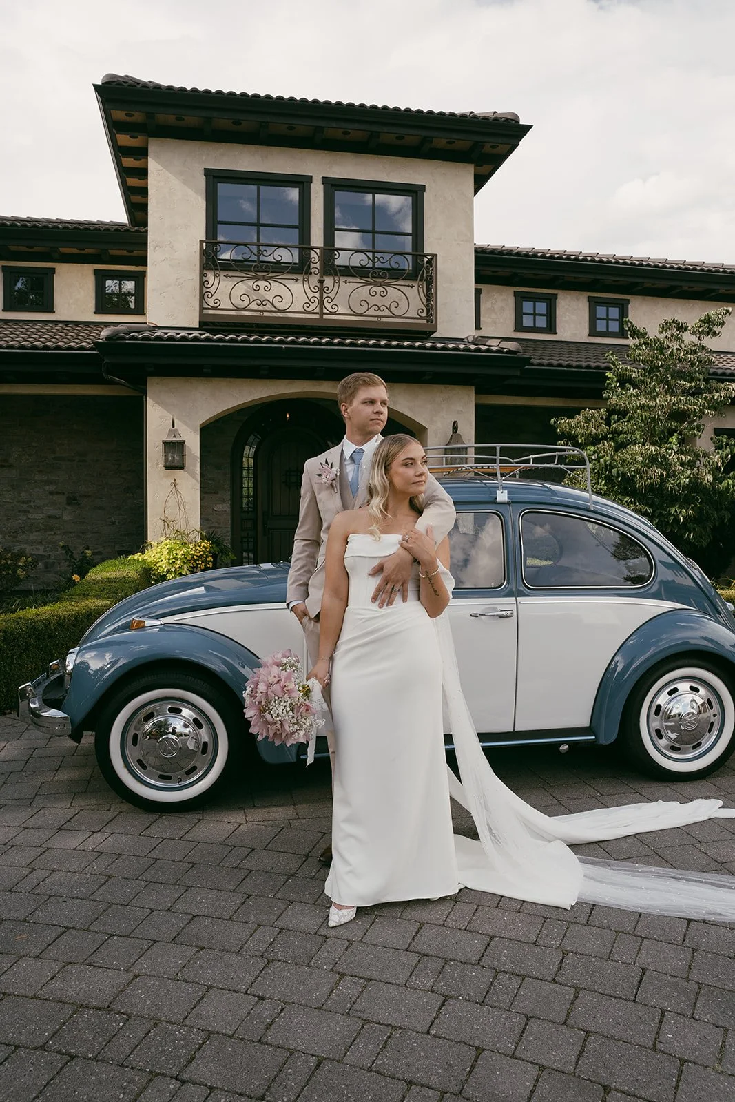 Couple portrait on a private estate in Kelowna