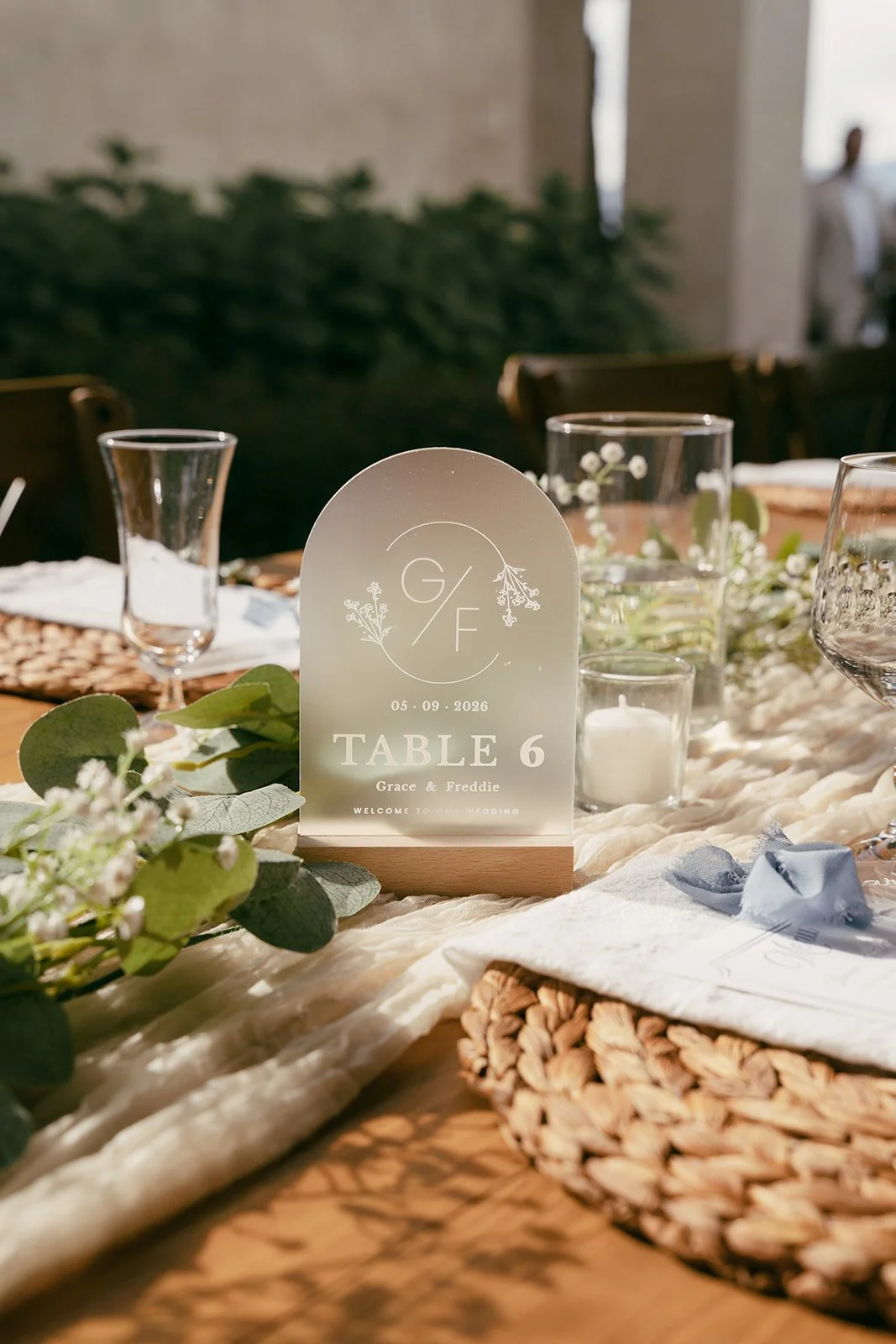 Customized acrylic table numbers