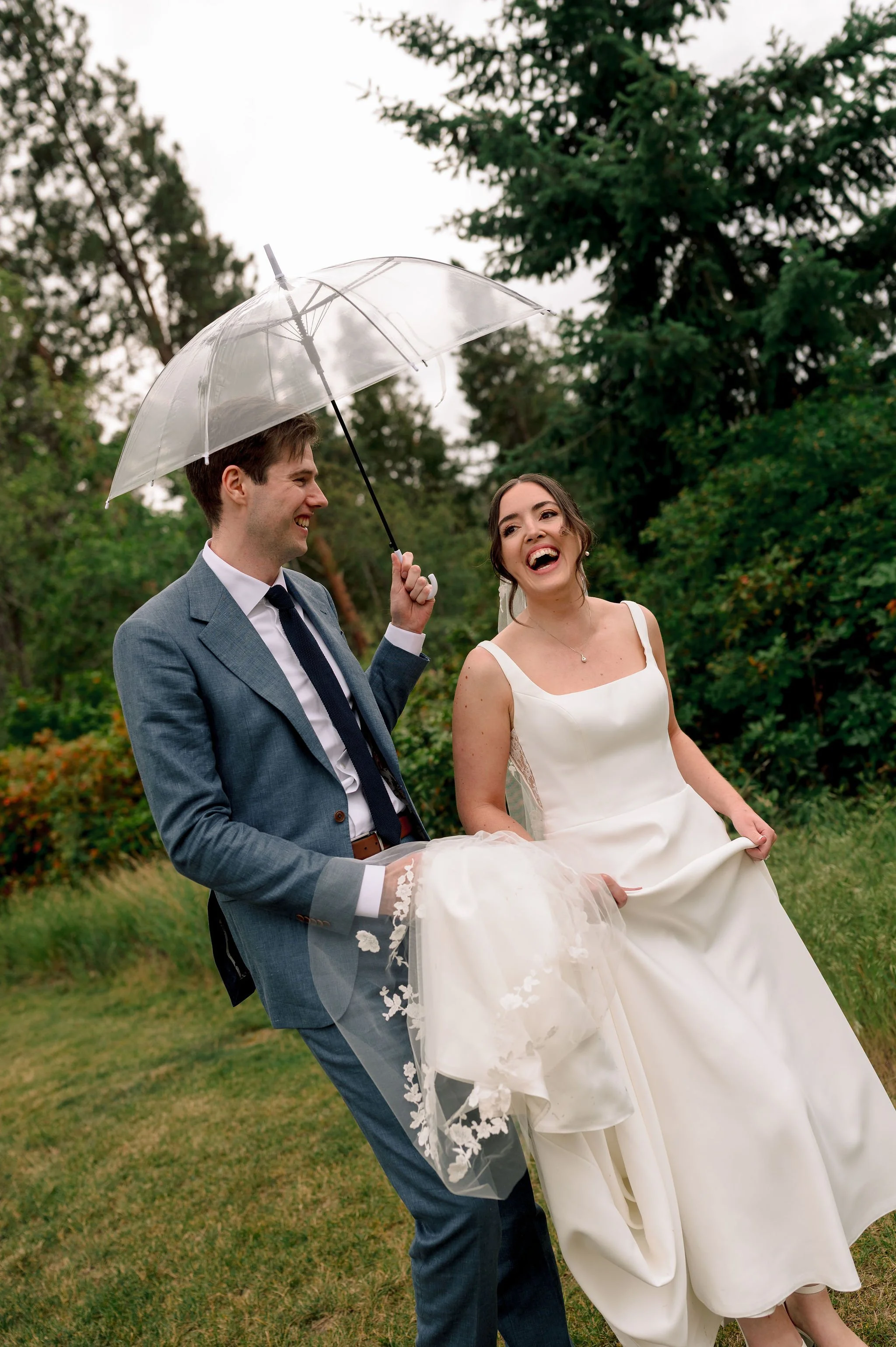Rainy wedding