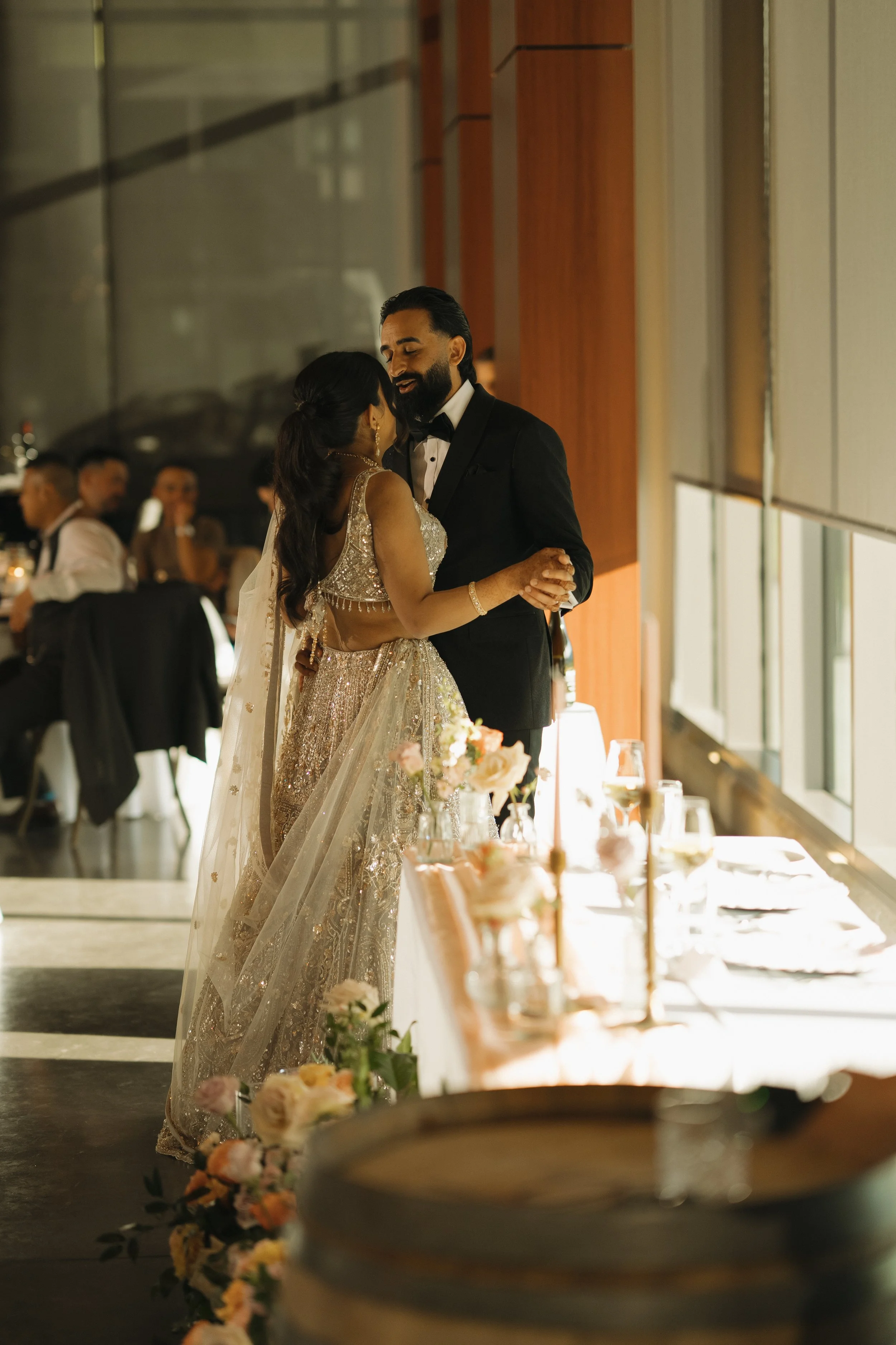 Couple first dance