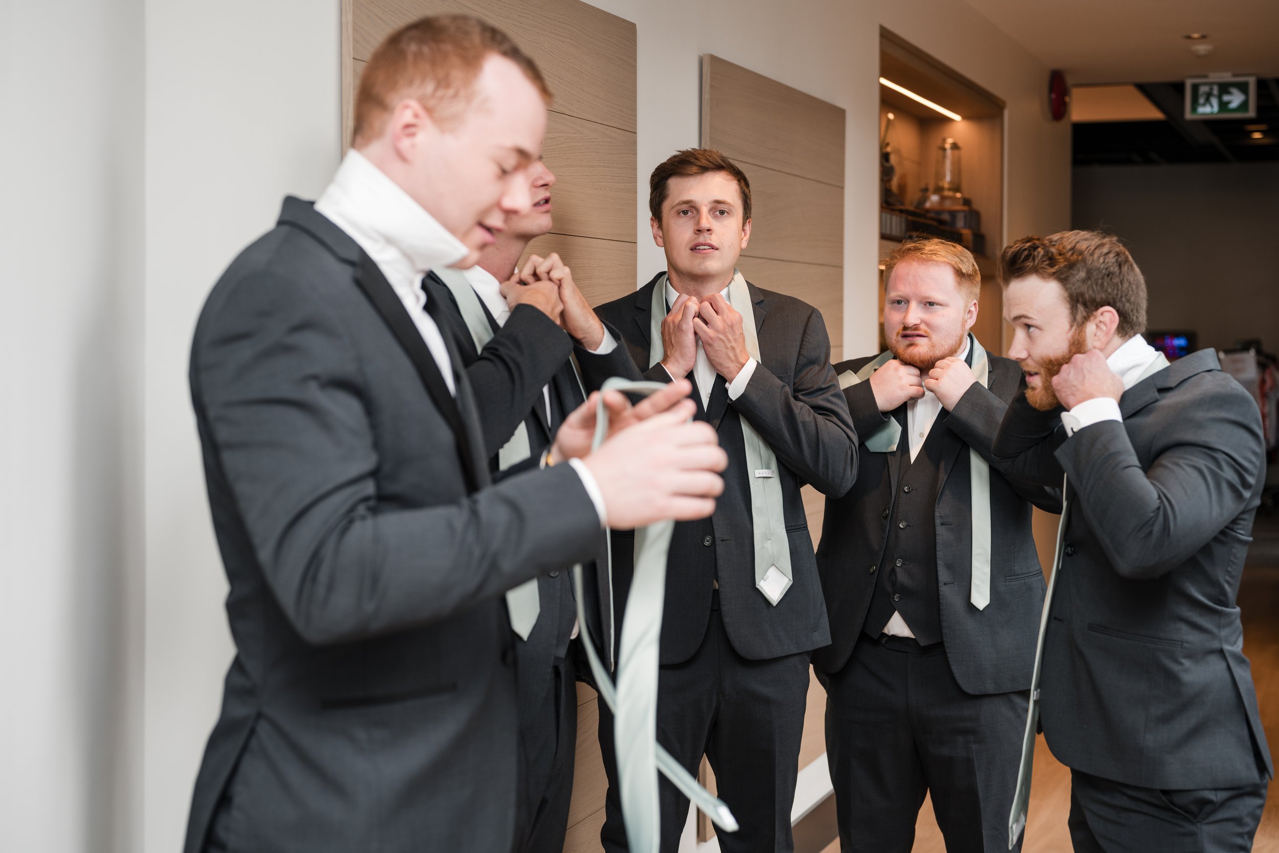 Groomsmen Getting Ready