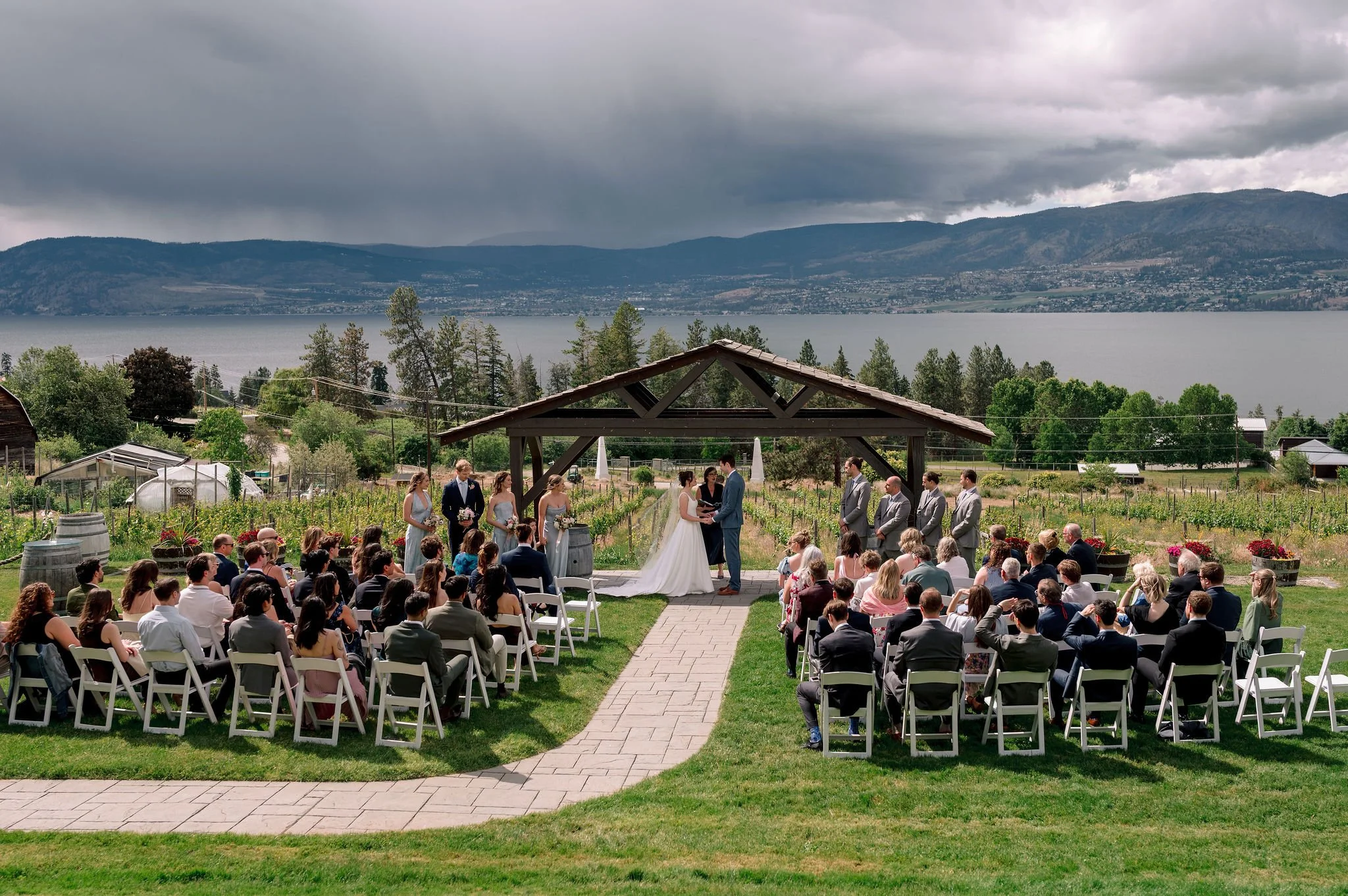 Summerhill Winery wedding ceremony