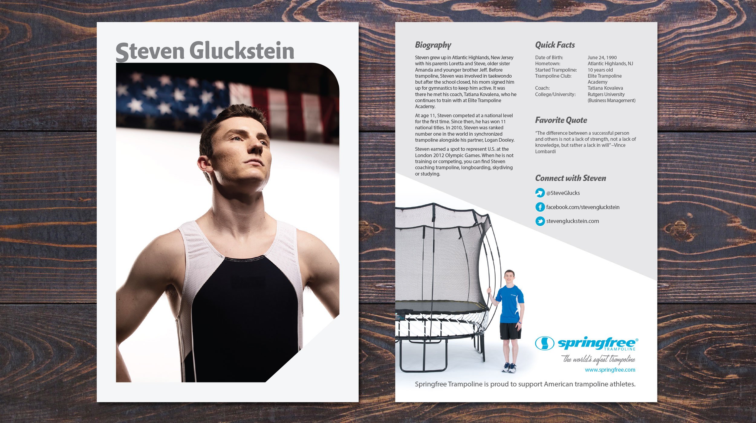 Steven Gluckstein Autograph Card