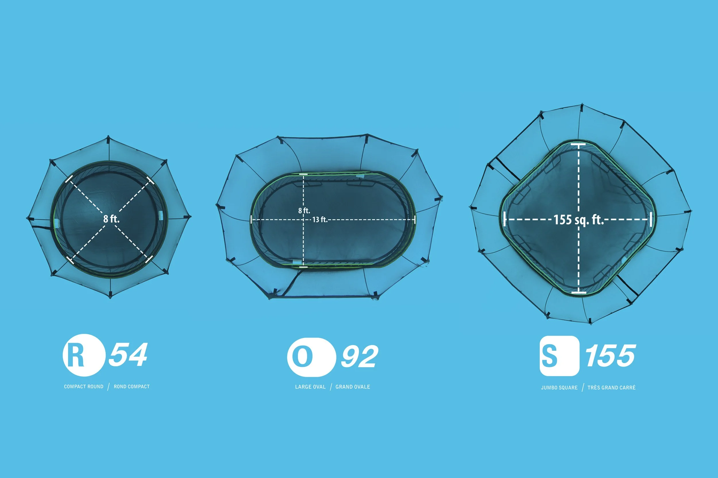 Springfree Trampolines Bird’s-eye view 