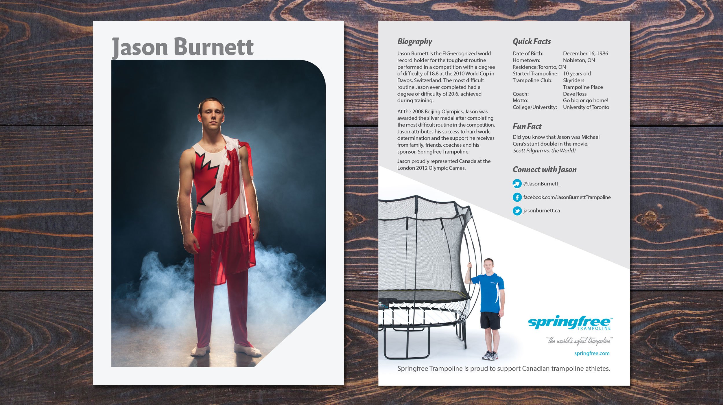 Jason Burnett Autograph Card