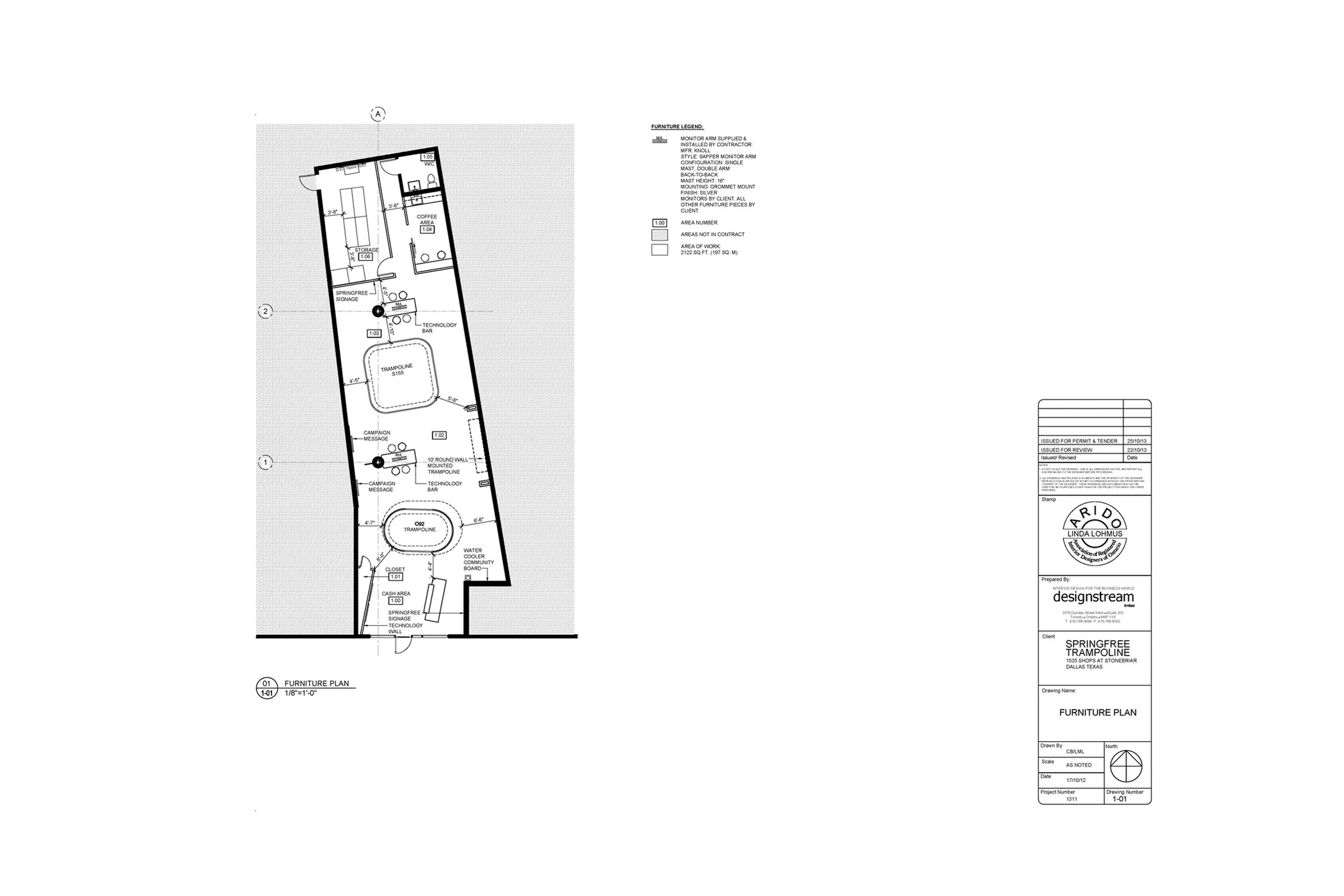Floor Plan for Springfree with Design Stream