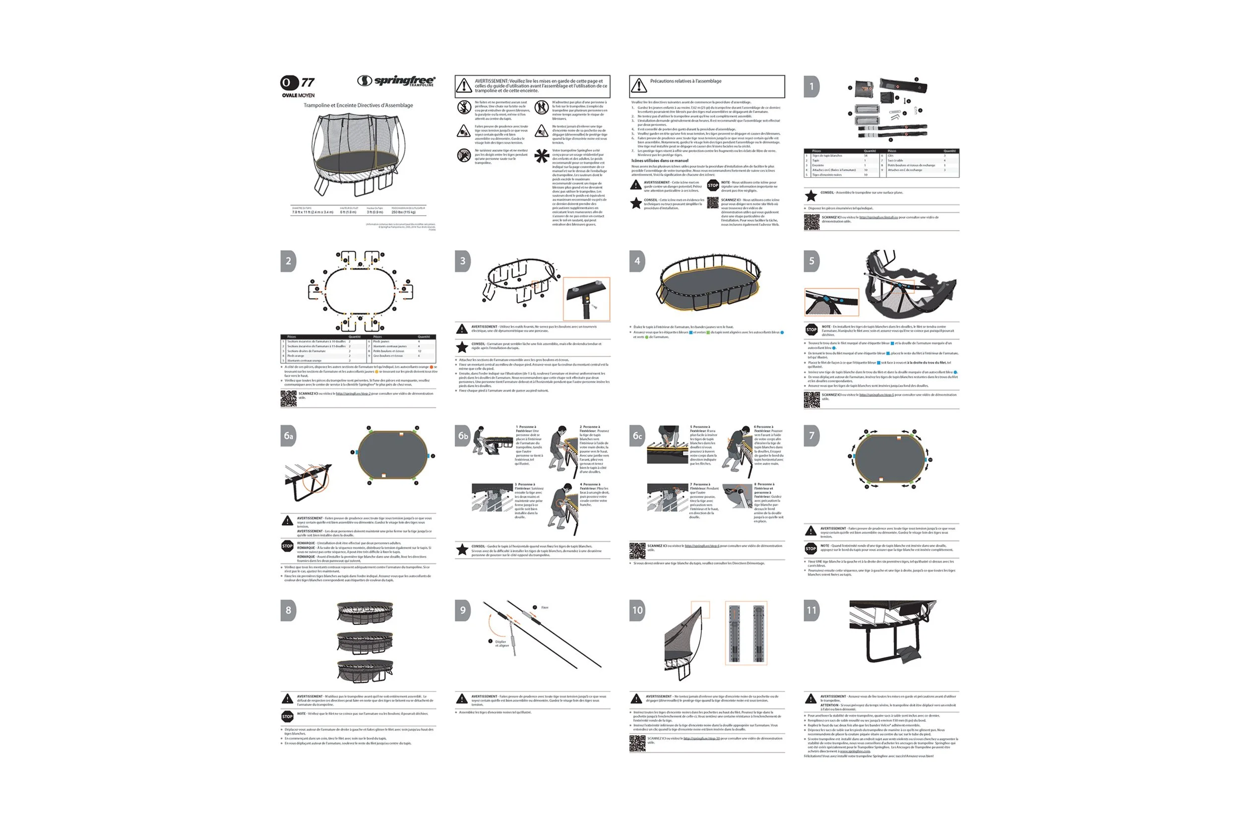 Springfree Trampoline Instruction Manual 
