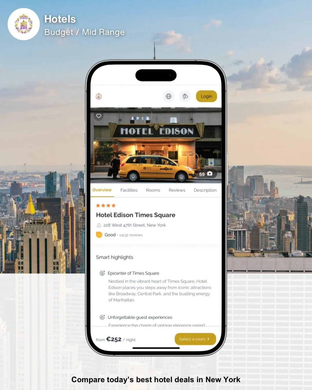 NYC Hotel Picks for Every Travel Style 🏨📍

Finding the right hotel in New York can feel overwhelming, so we curated it for you.

From business stays near Grand Central,
to iconic luxury on Fifth Avenue, family-friendly comfort in Midtown, and budge