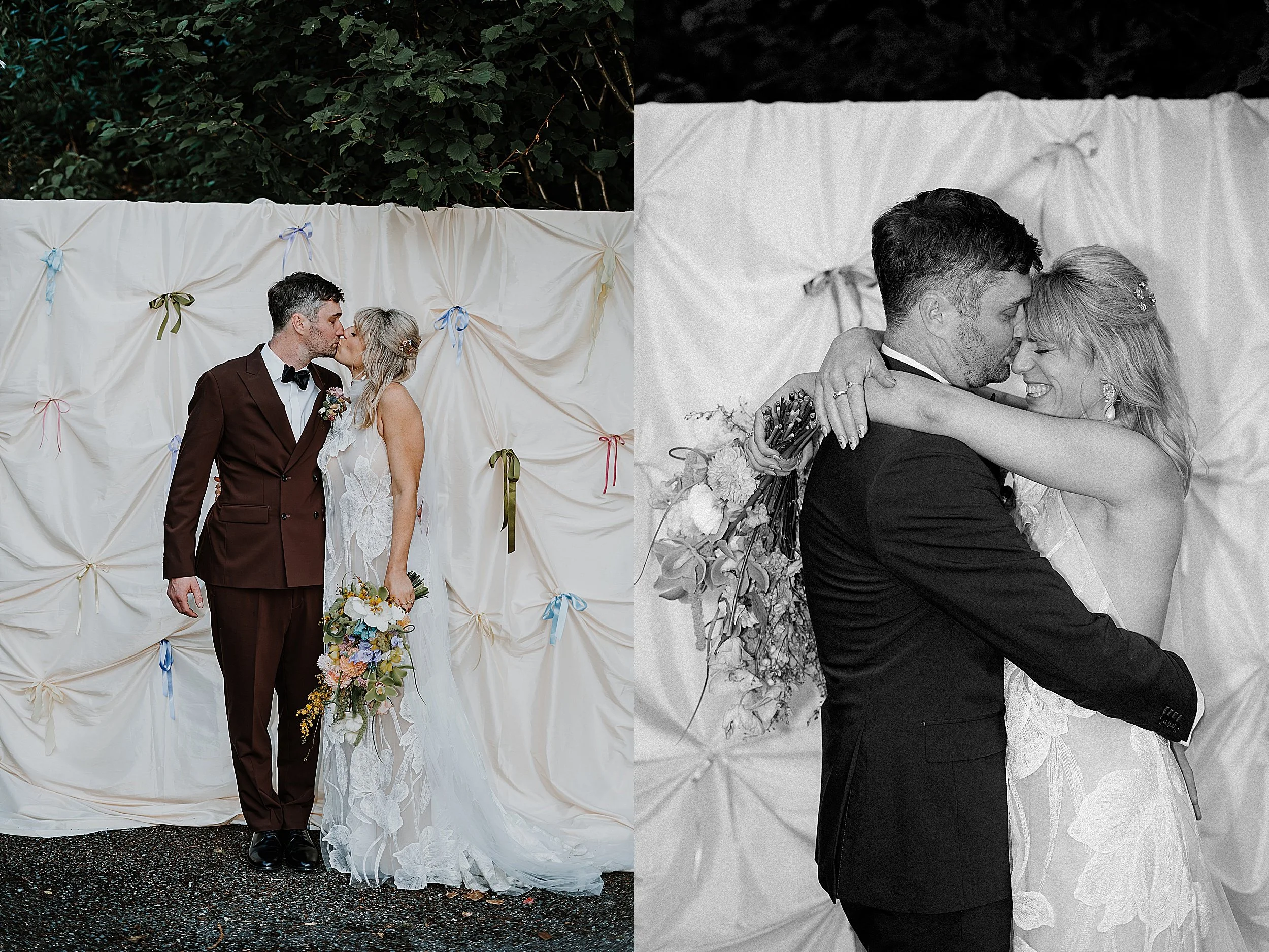 colourful Lake District wedding