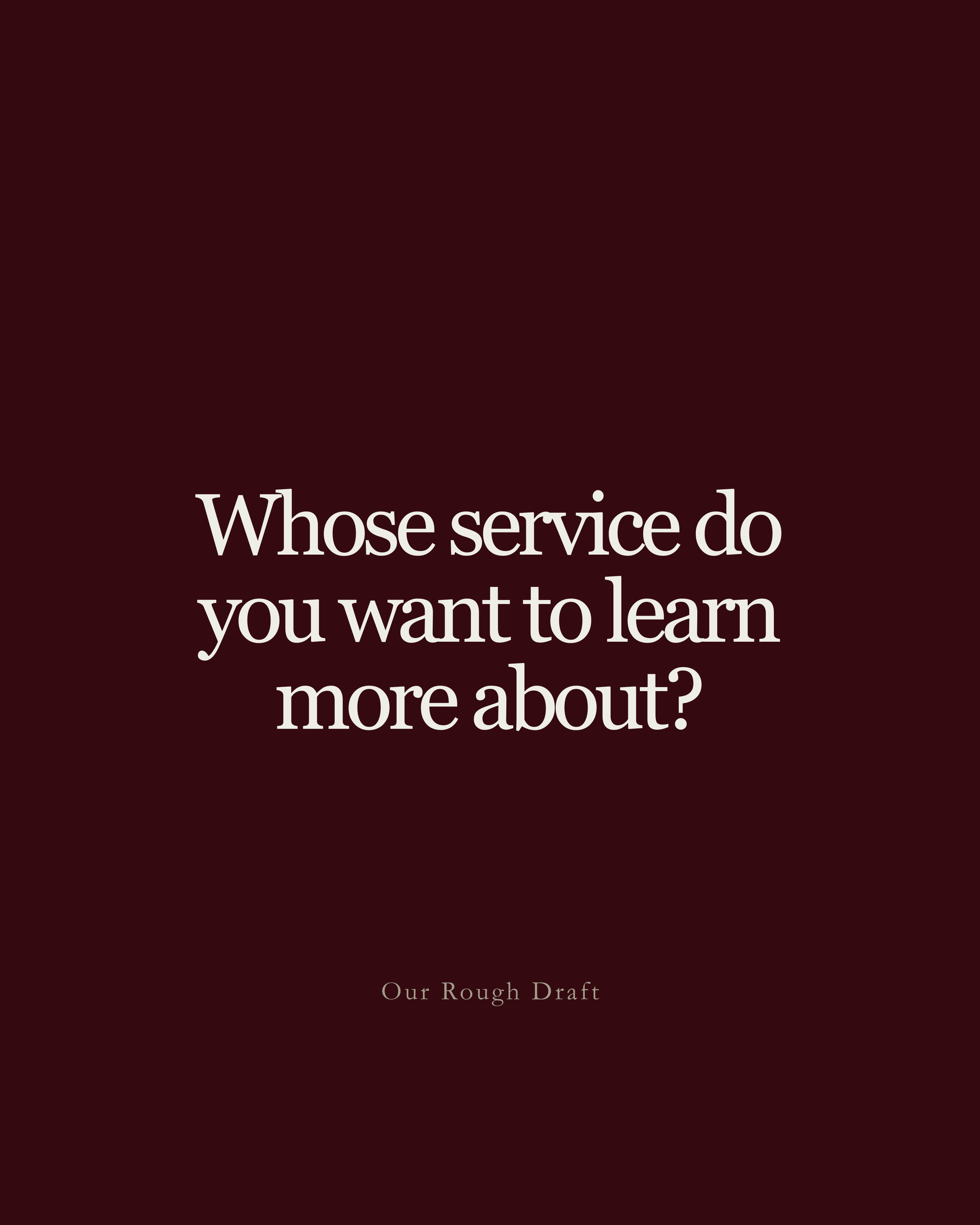 More Than, “Thank you for your service”