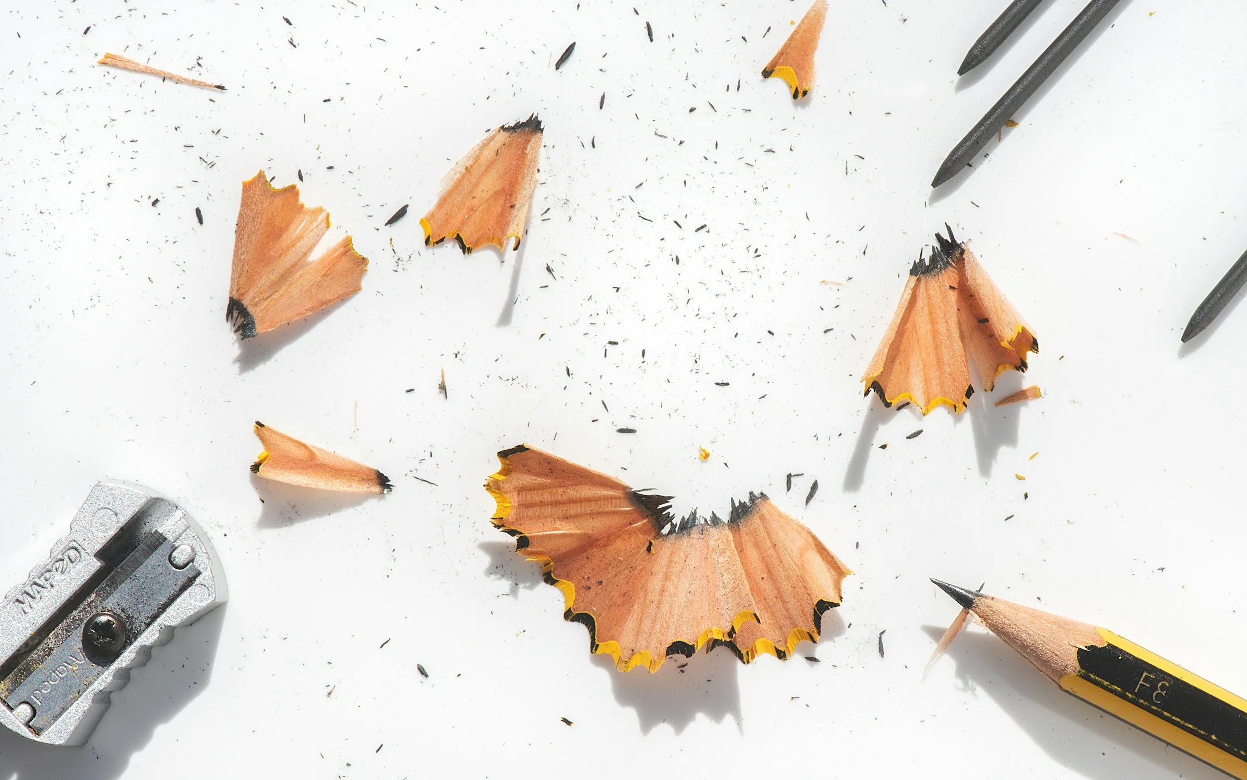 pencil shavings