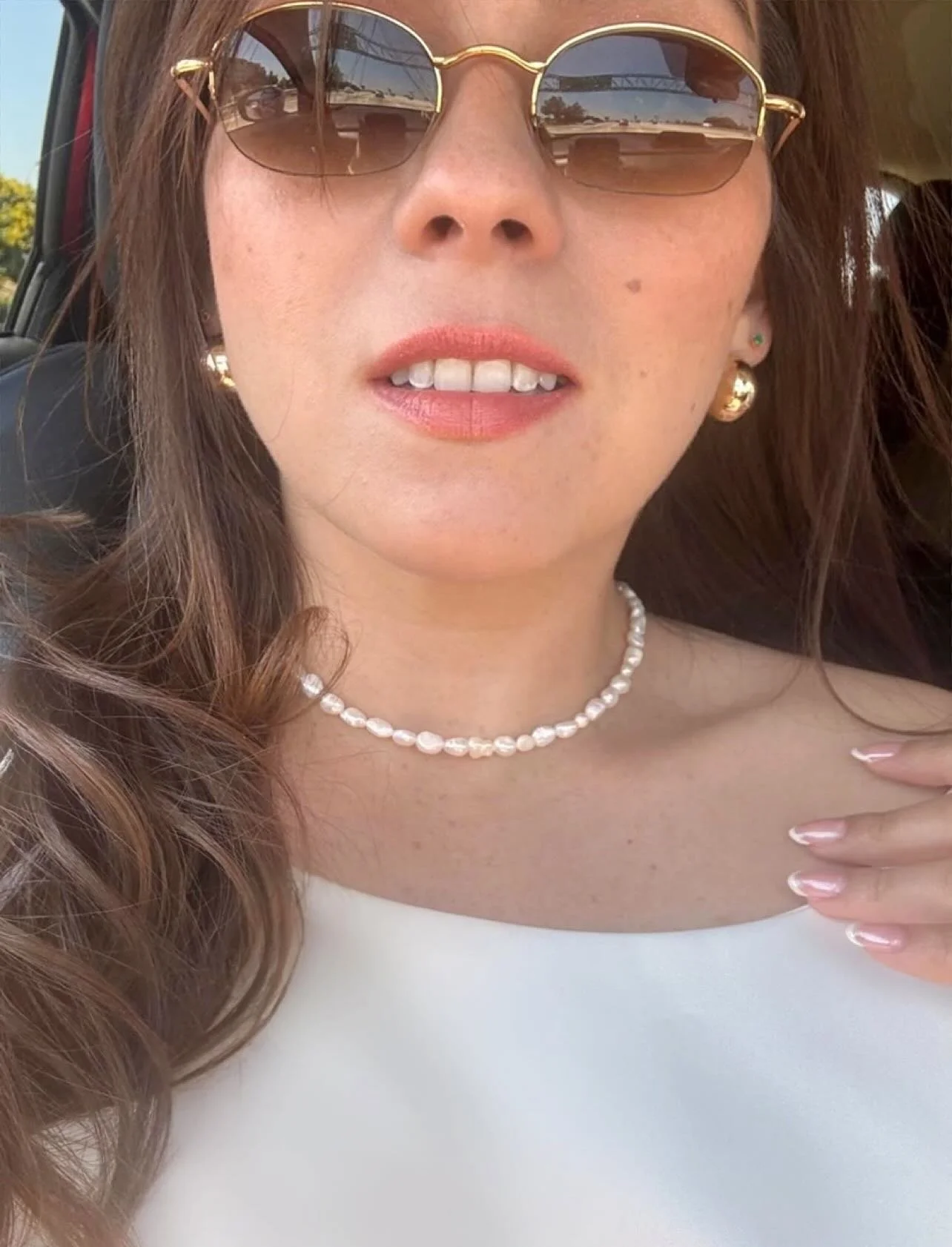 This beauty got hitched (In a baroque pearl Hudson Taylor necklace 🤍)