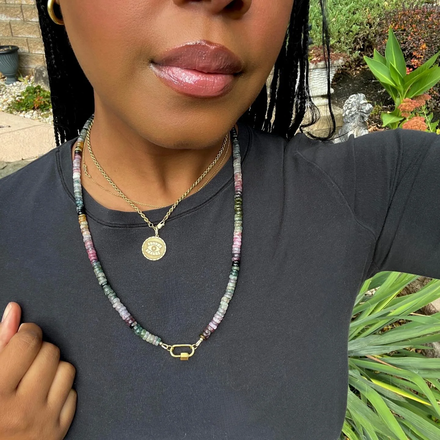 My customer (gorgeous) requested this Watermelon Tourmaline necklace (gorgeous) in a custom 24&rdquo; length (also gorgeous). 

It&rsquo;s a good day for the gorgeous girls ✨