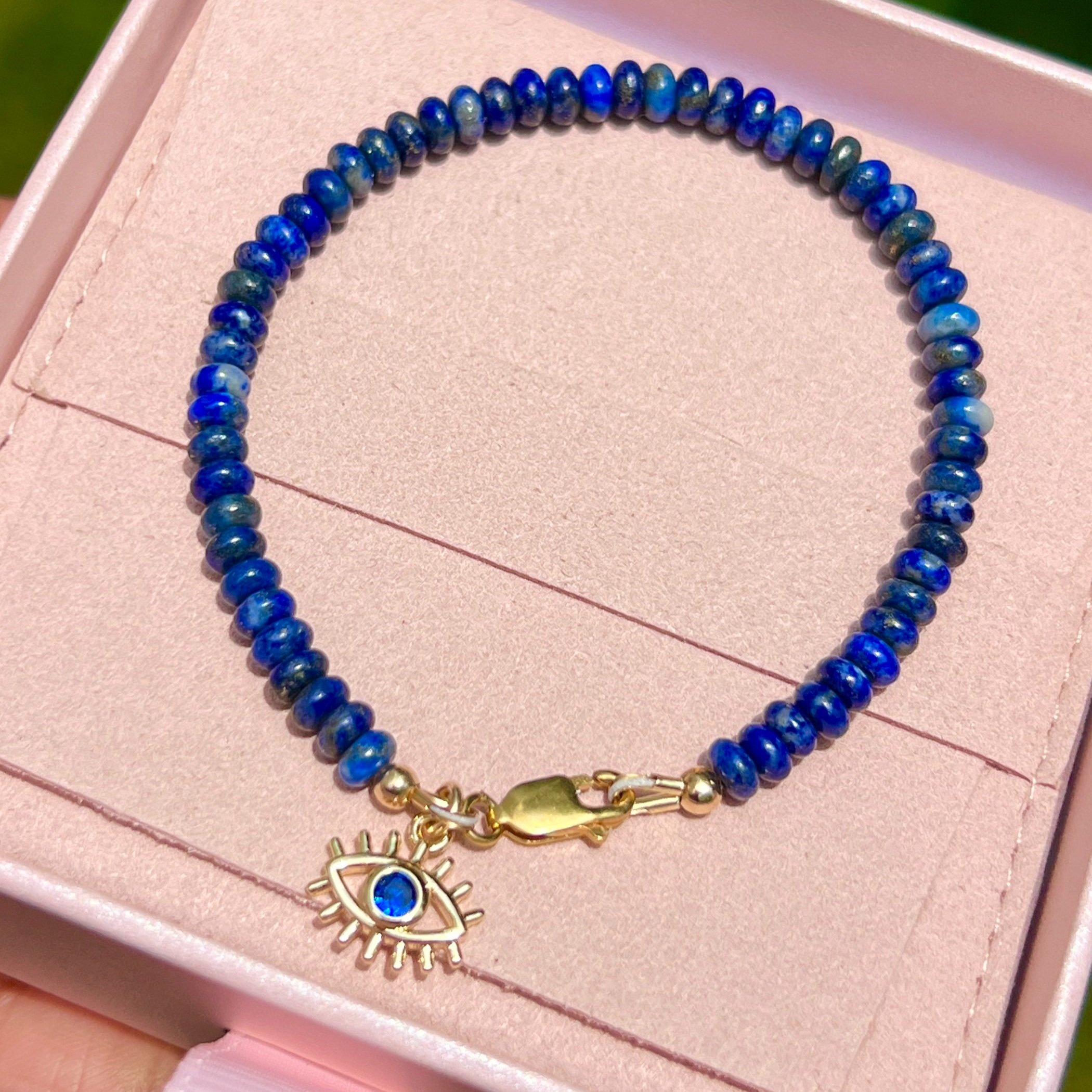 Lapis Evil Eye Bracelet