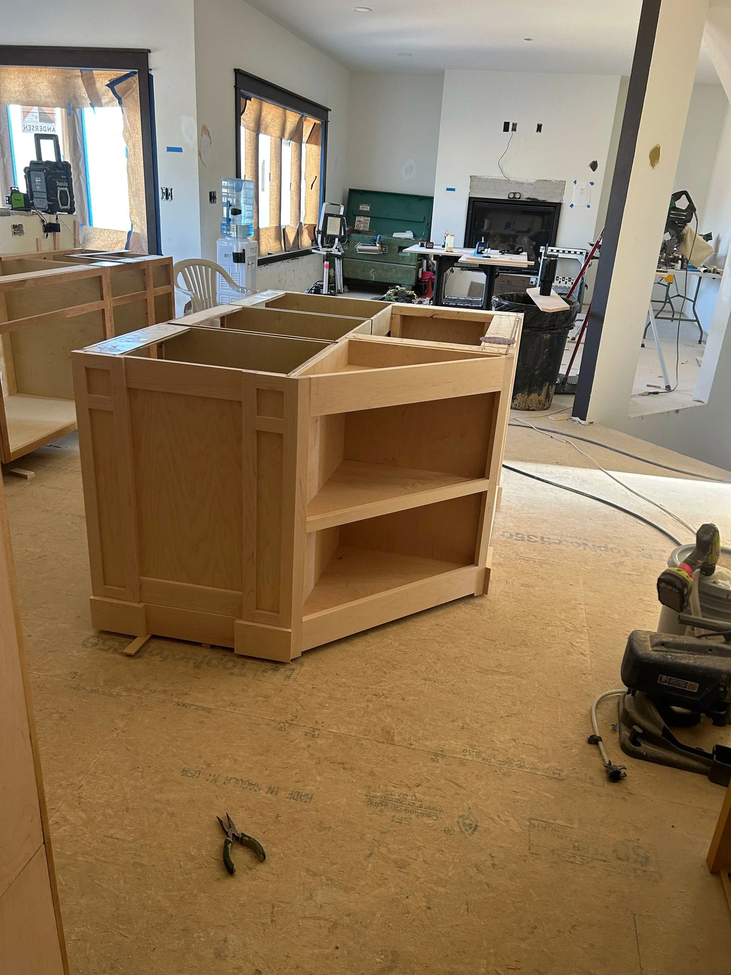 Mission craftsmen island - progress photo