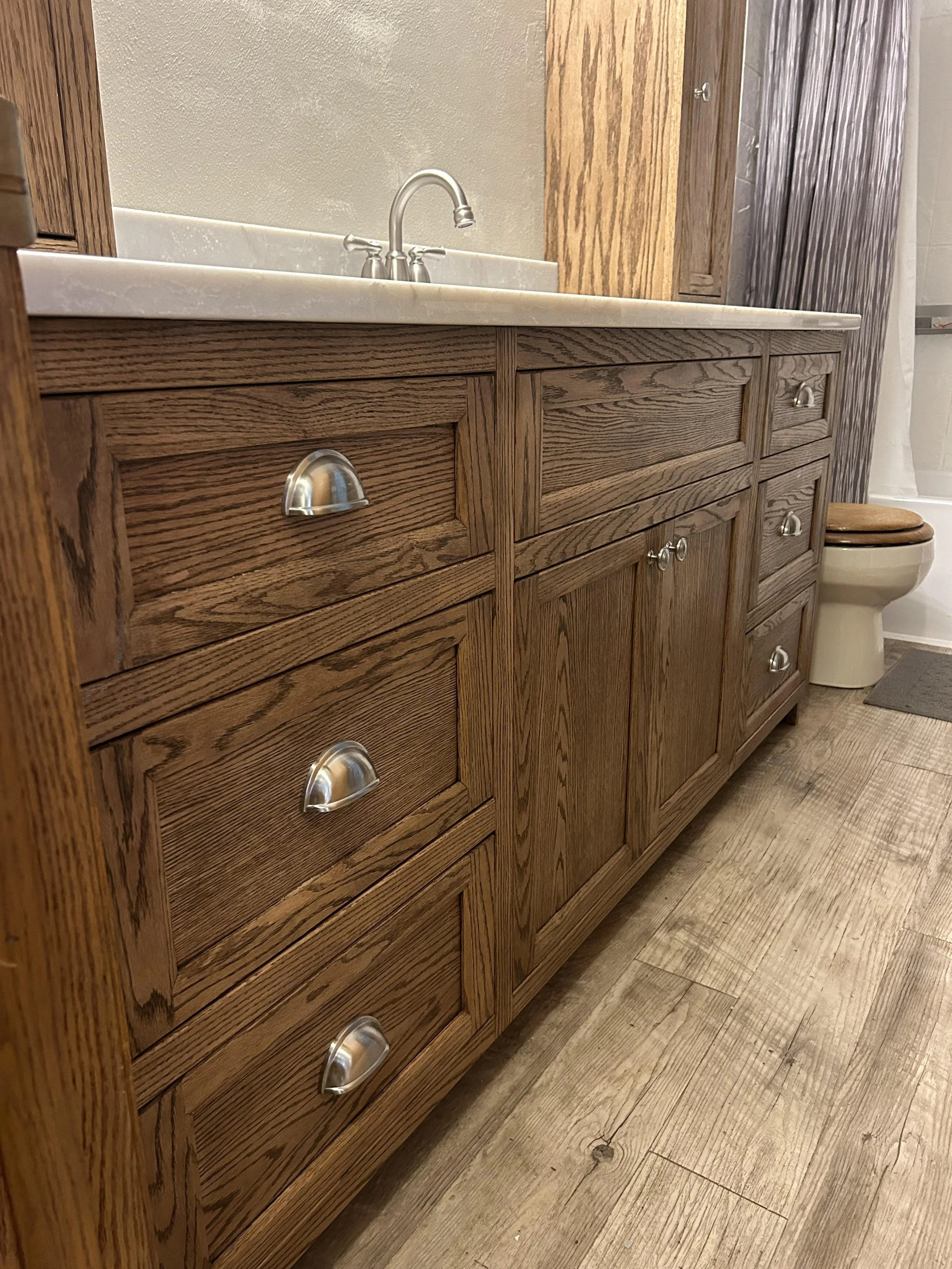 Inset doors with 3/32 reveals.