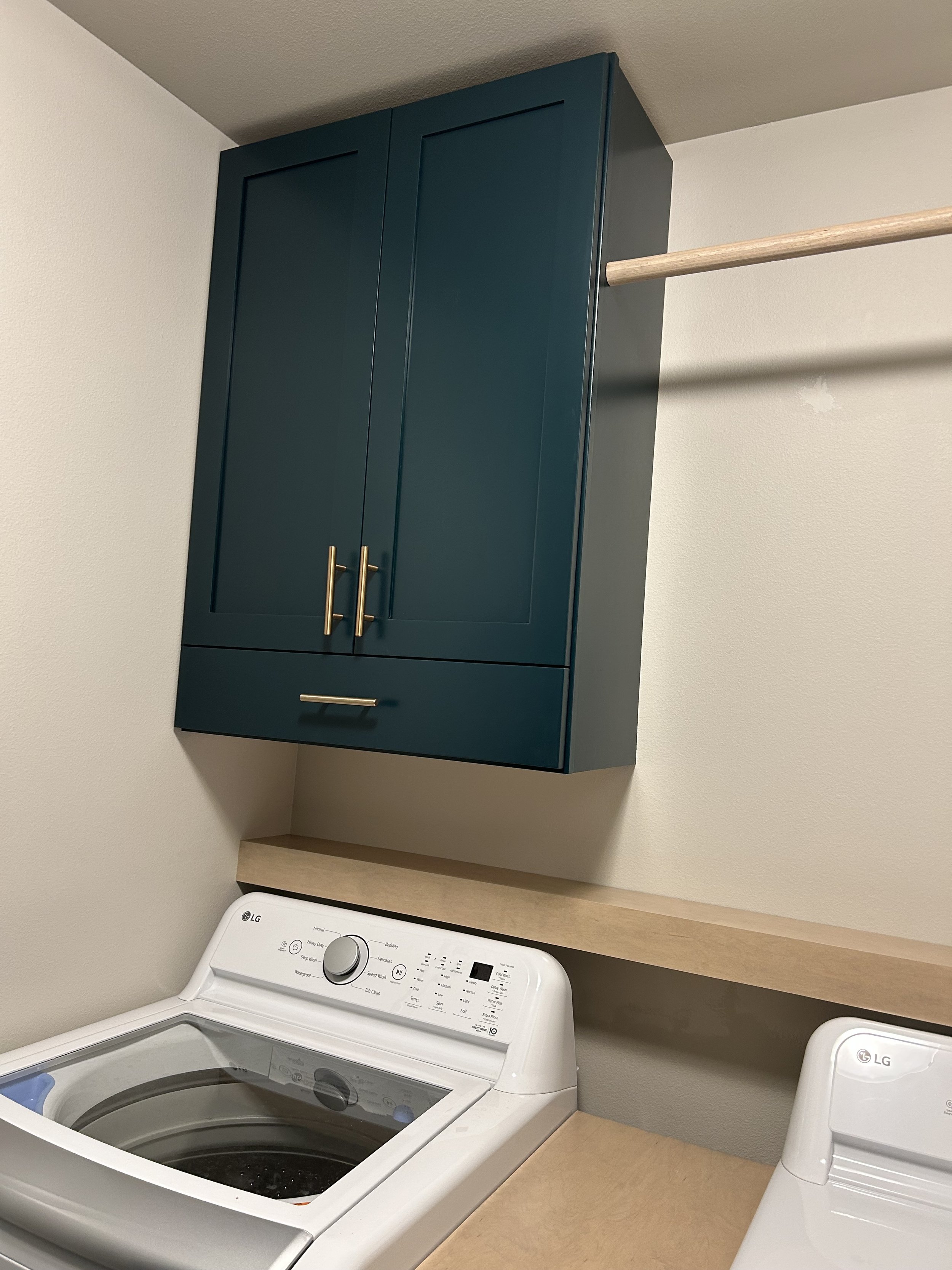 We think this green really compliments the maple.