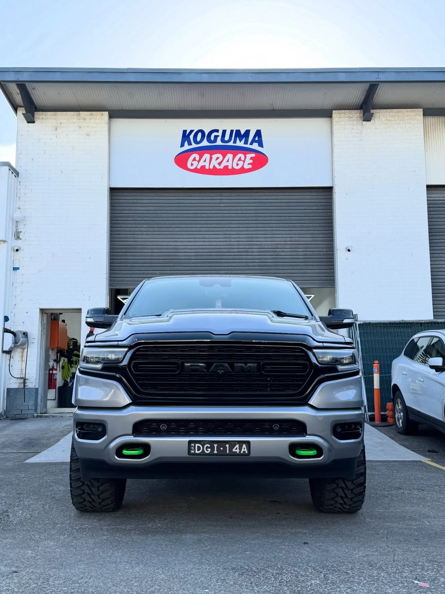 RAM 1500 gloss out and tint package we wrapped up earlier in the year finished off nicely with some Bottle-O green accents!
.
. 
- Factory 22&rdquo; wheels painted gloss black
- Badges painted gloss black
- Grille and bumper inserts smoothed and pain