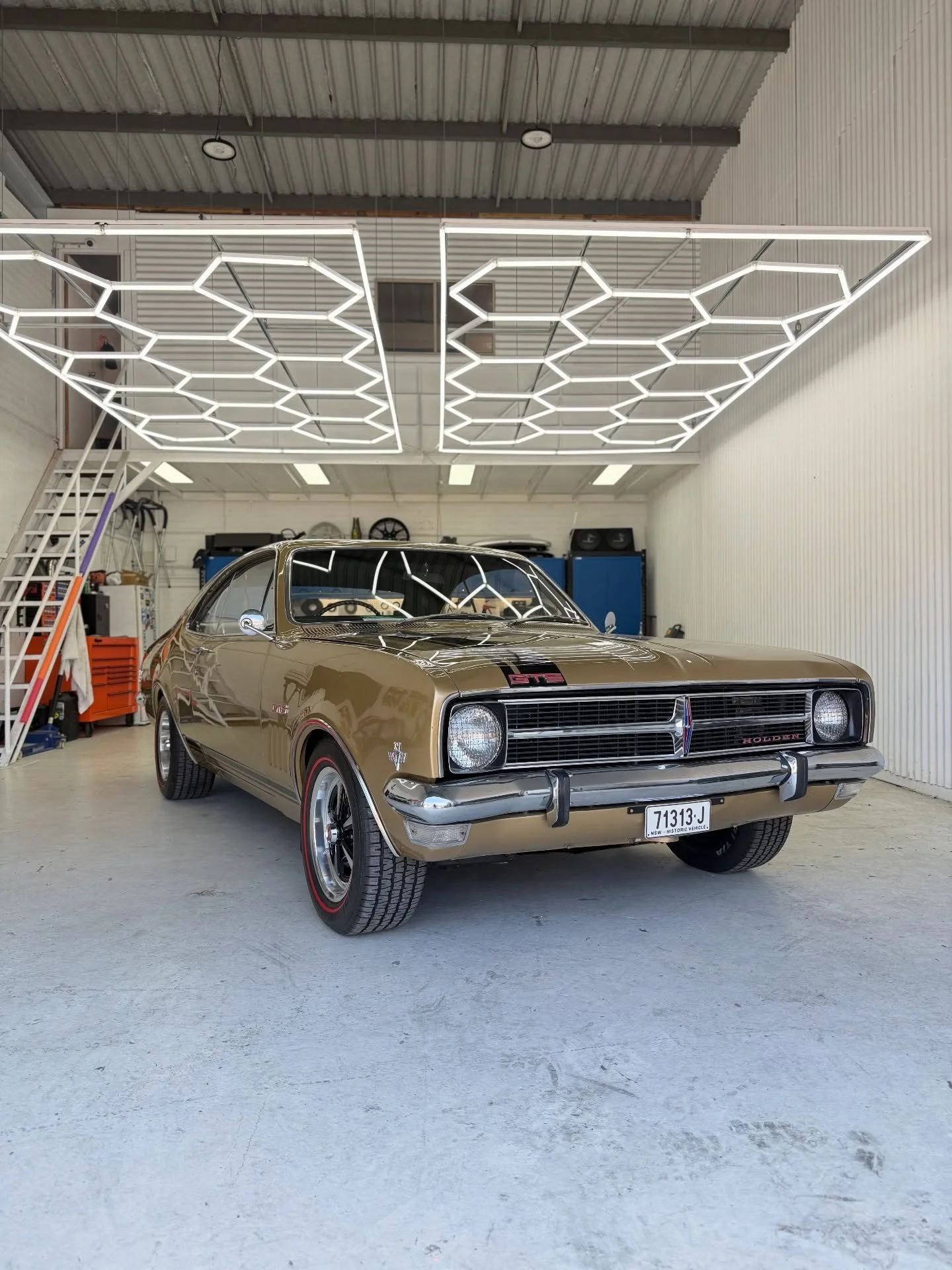 This HK Monaro pulled up - left clean. 

- Rear Quarter panel repaired and painted whilst still retaining that factory patina all handled in house by Koguma Garage.