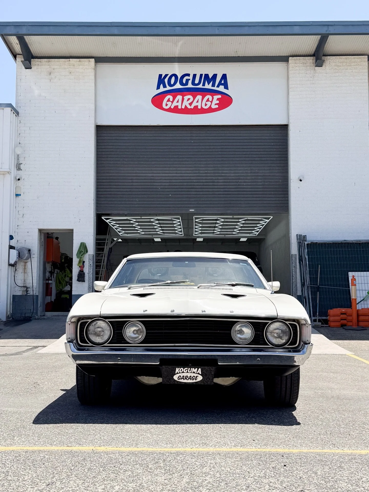 FORD XA 🔥

This beauty rolled in for a subtle but tough transformation &mdash; GT-style satin blackouts front and rear to break up the white and chrome, giving it that perfect balance of classic and aggressive.

We also refinished the tail light bez