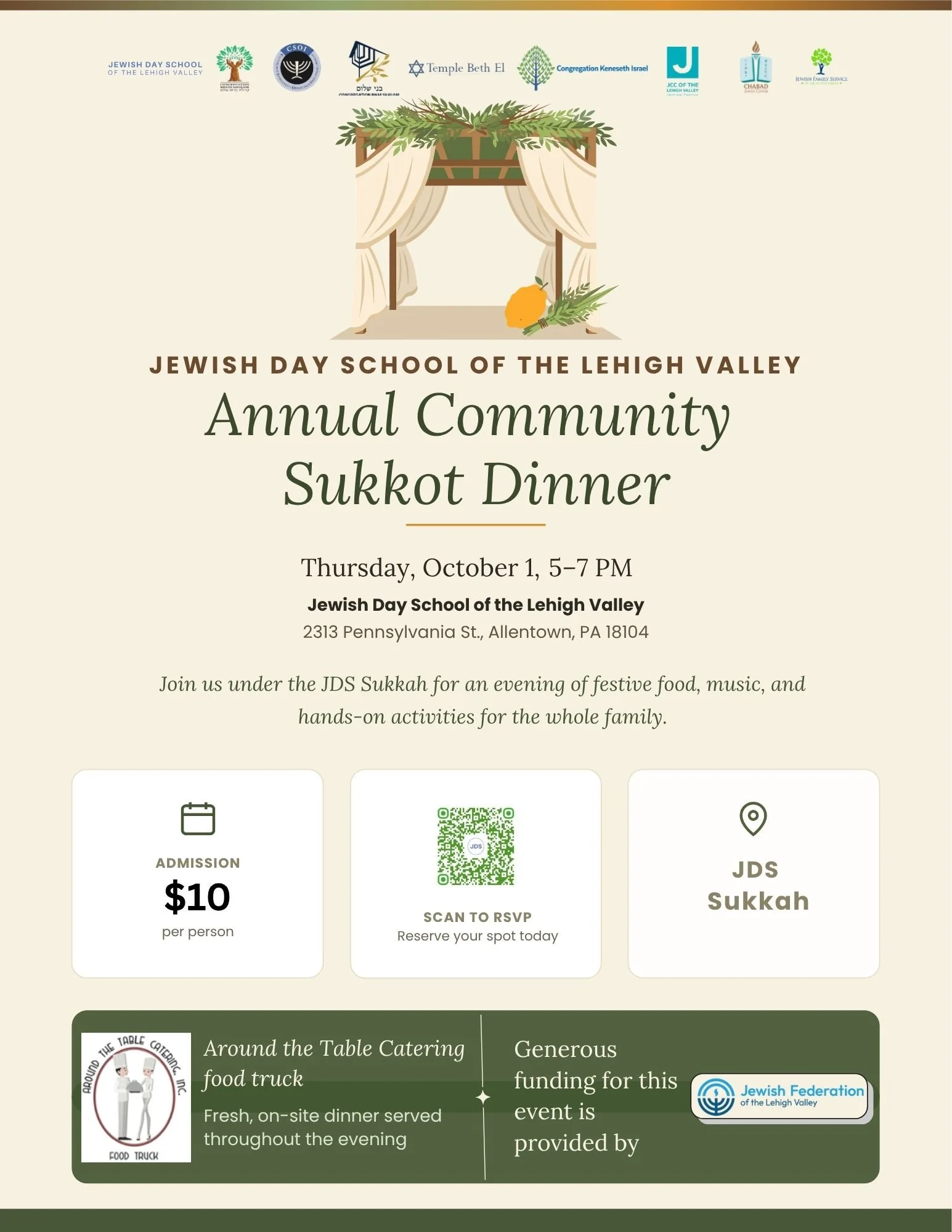 2026 Community sukkot Dinner