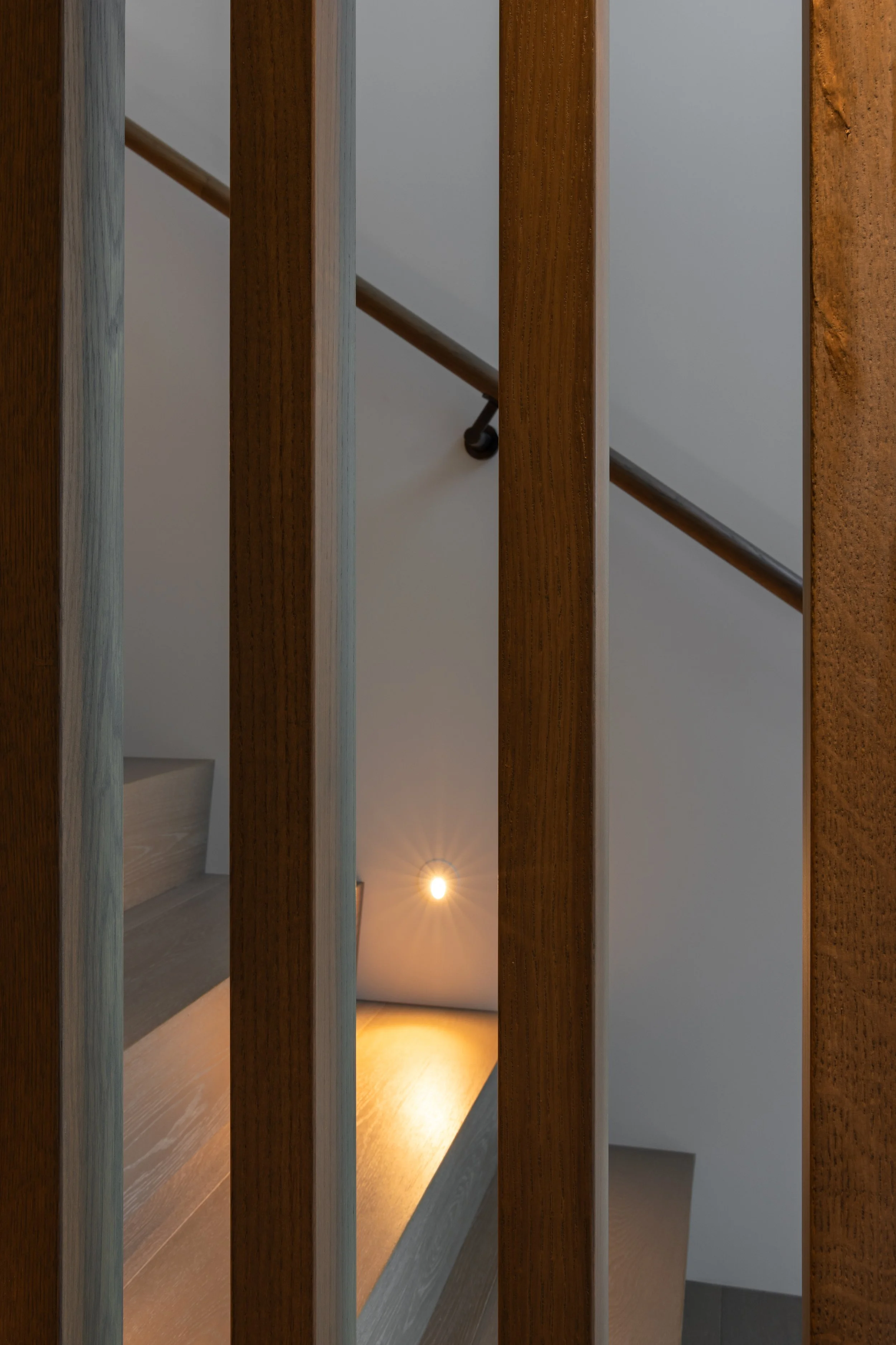 Interior staircase detail at the North Auckland Coastal Home