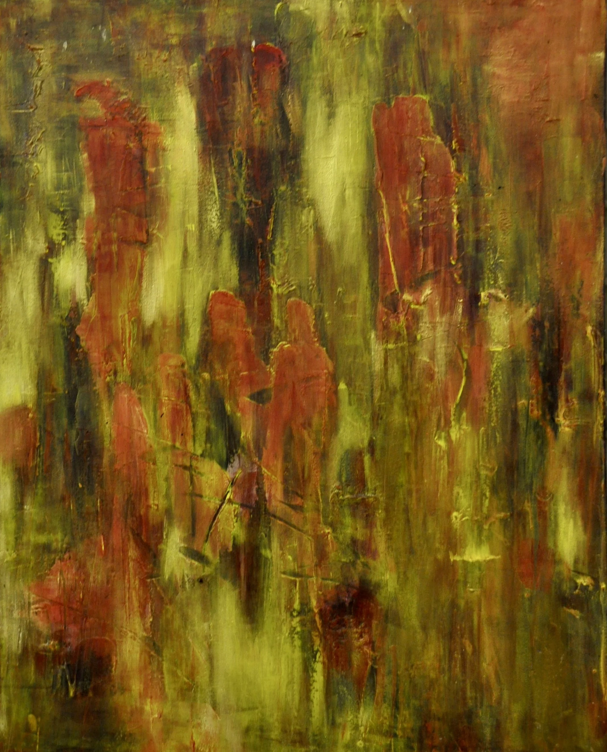 Face in the Crowd  - acrylic on canvas