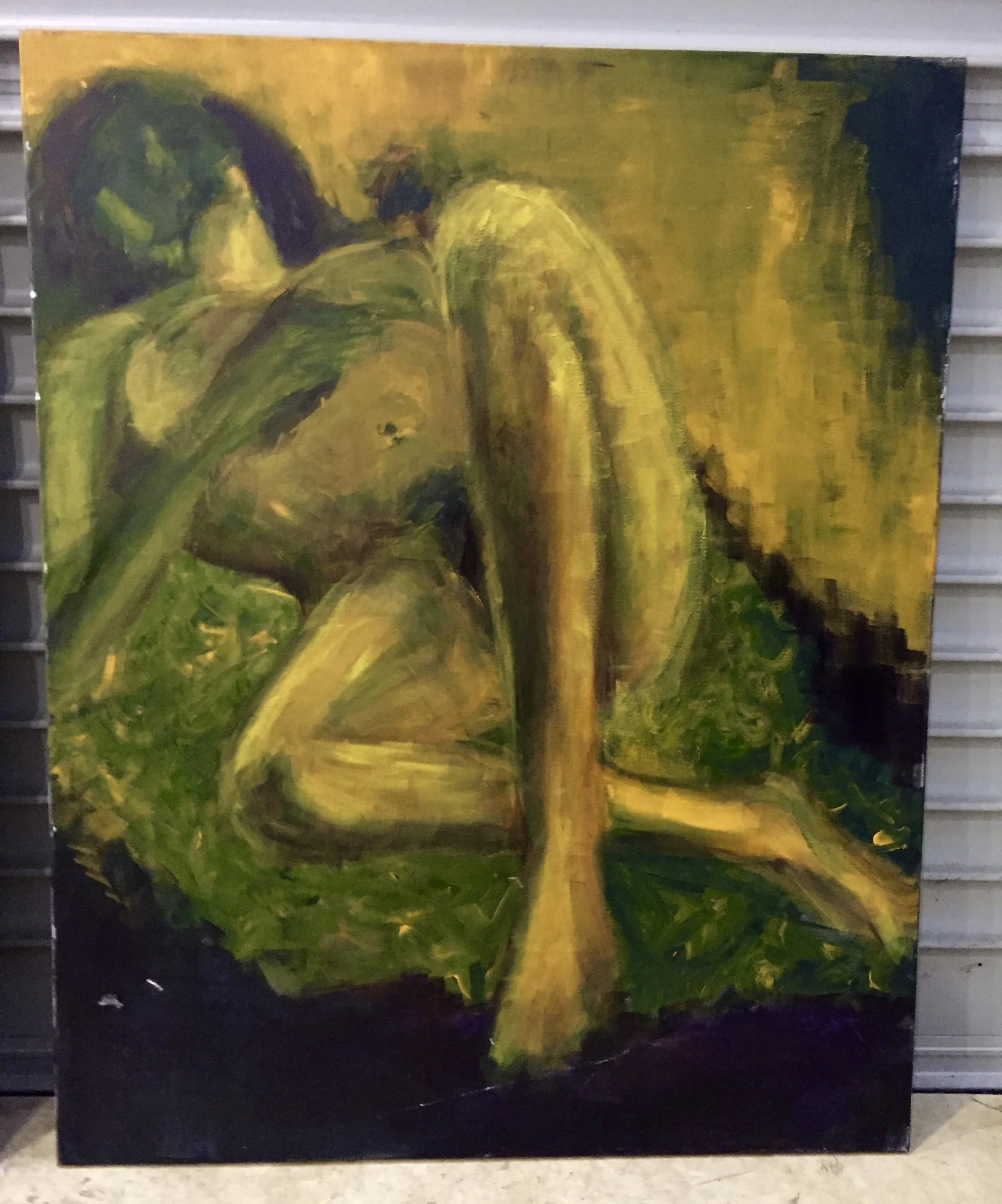 Life Model #2  - acrylic on canvas