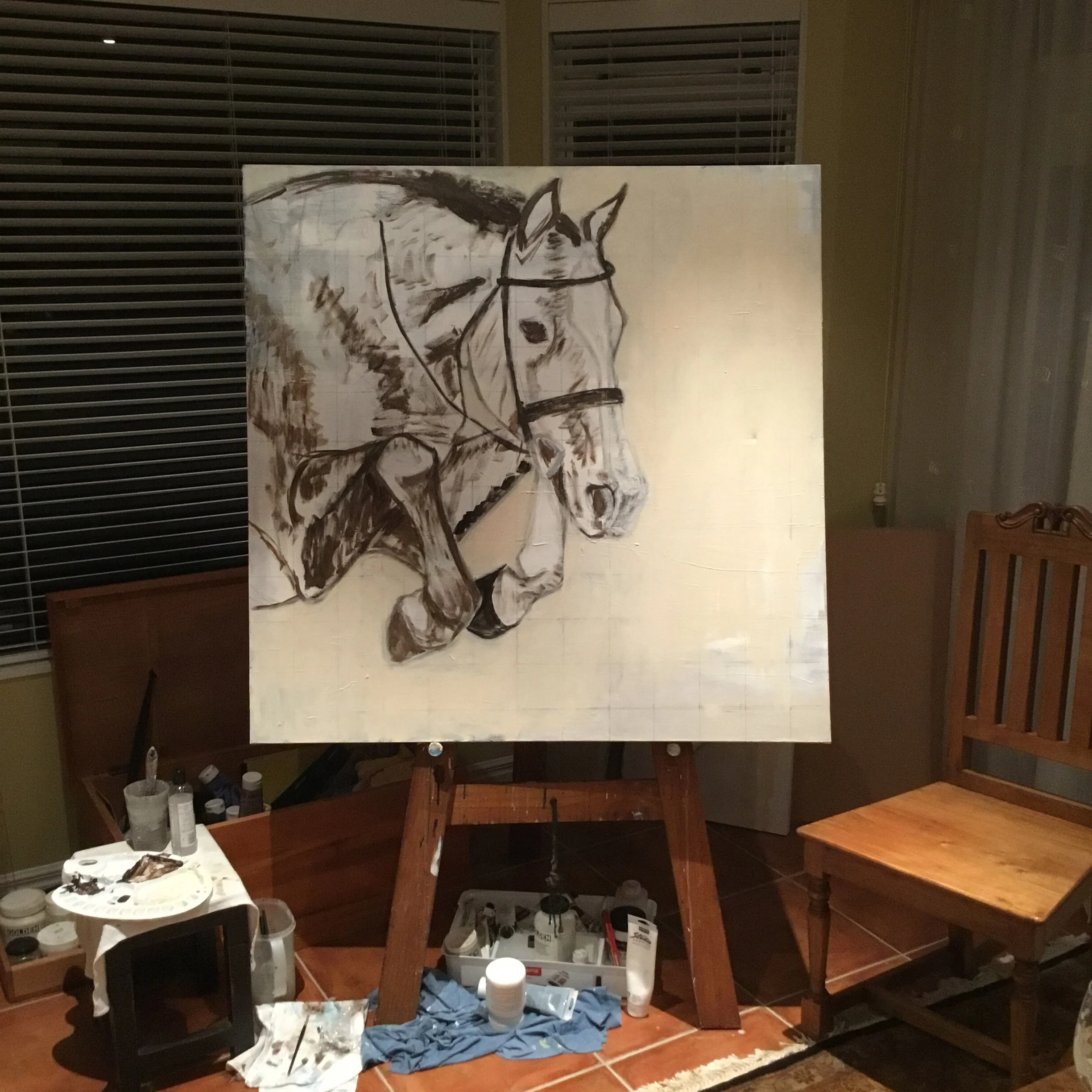 Building sketch and layers of Knees..