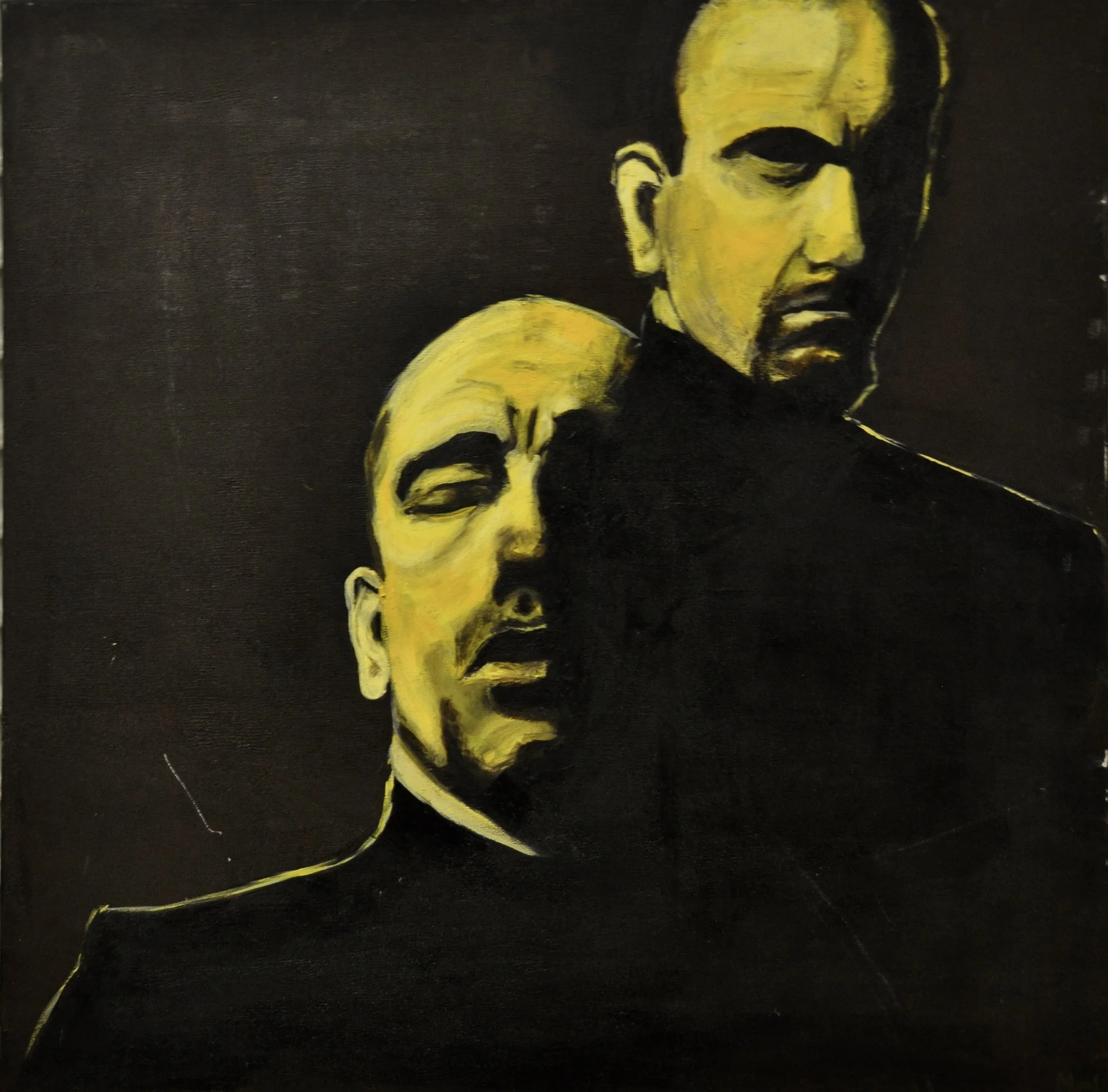 Two Faces of John Maklovich  - acrylic on canvas