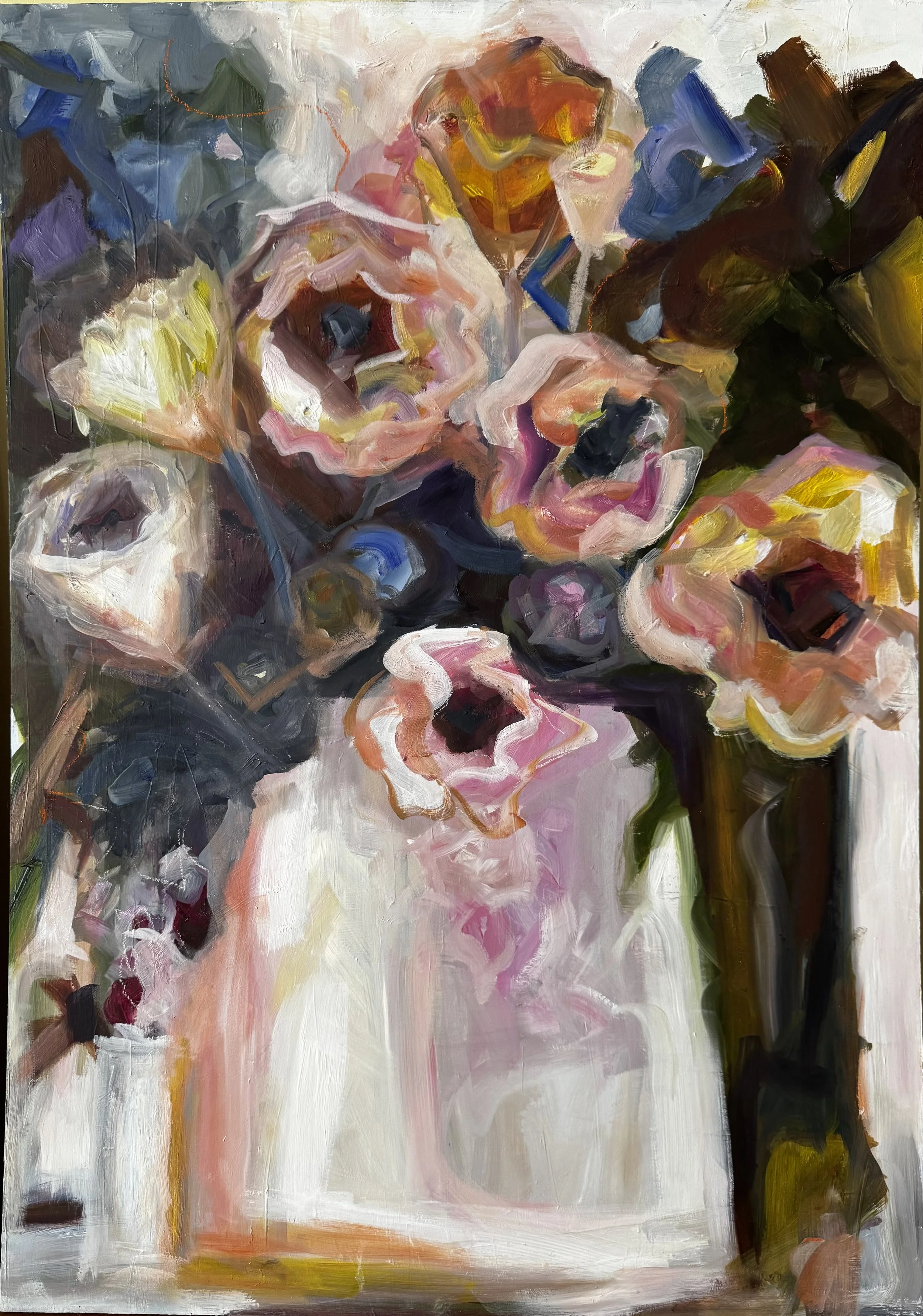 Big People - oil on board