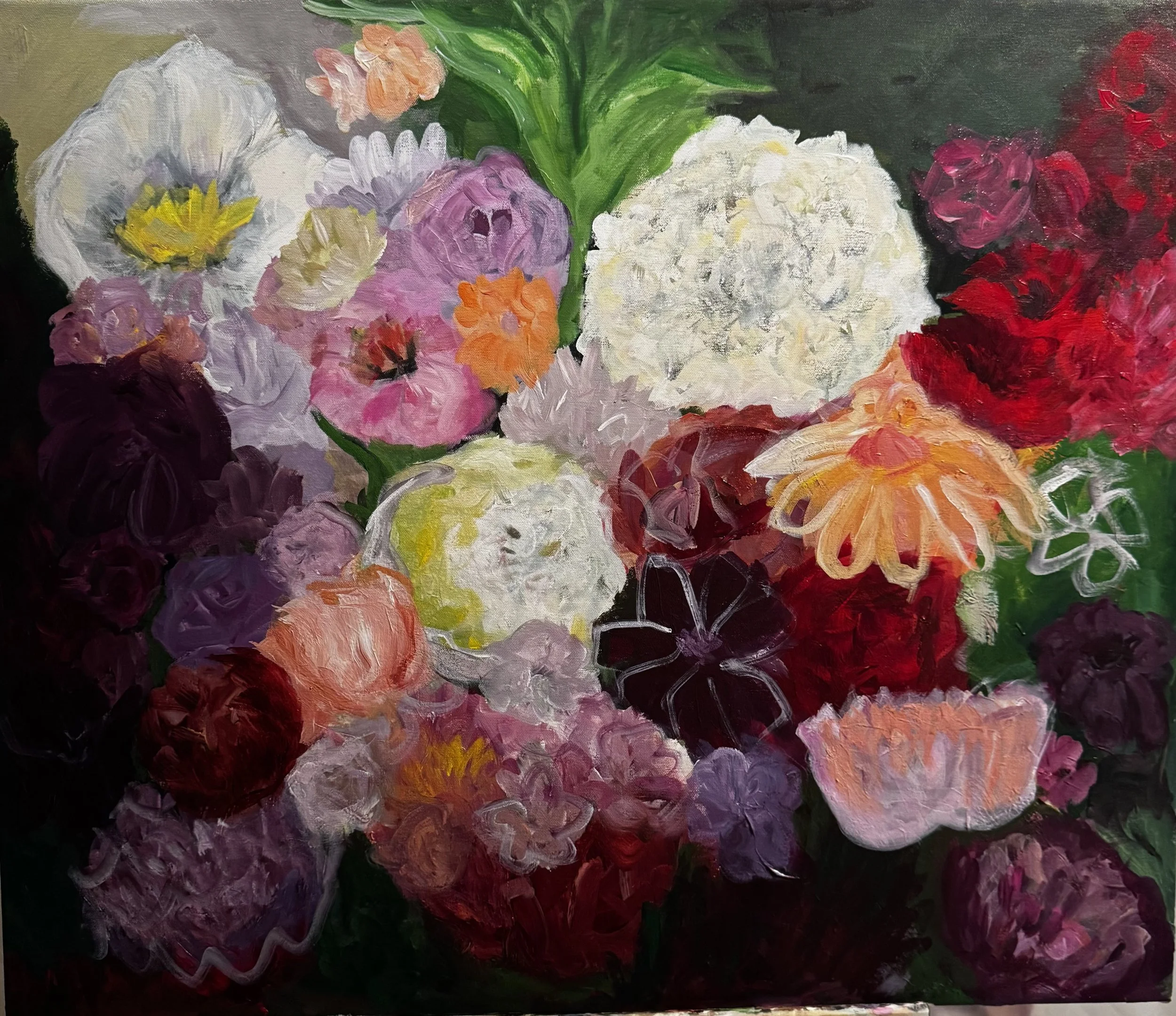 All the Flowers  - acrylic on canvas