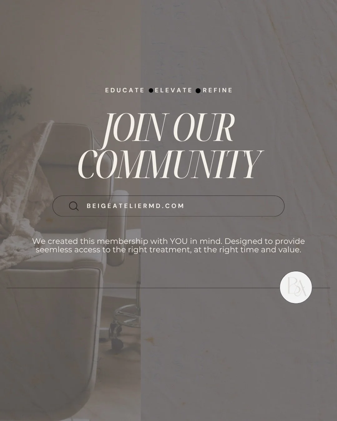 Become a Beige Bestie ✨

At Beige Atelier | Annapolis Medspa, our membership was designed with intention so your treatments are never reactive, but refined, consistent, and timed exactly when your face needs them most.

This is not just a membership&