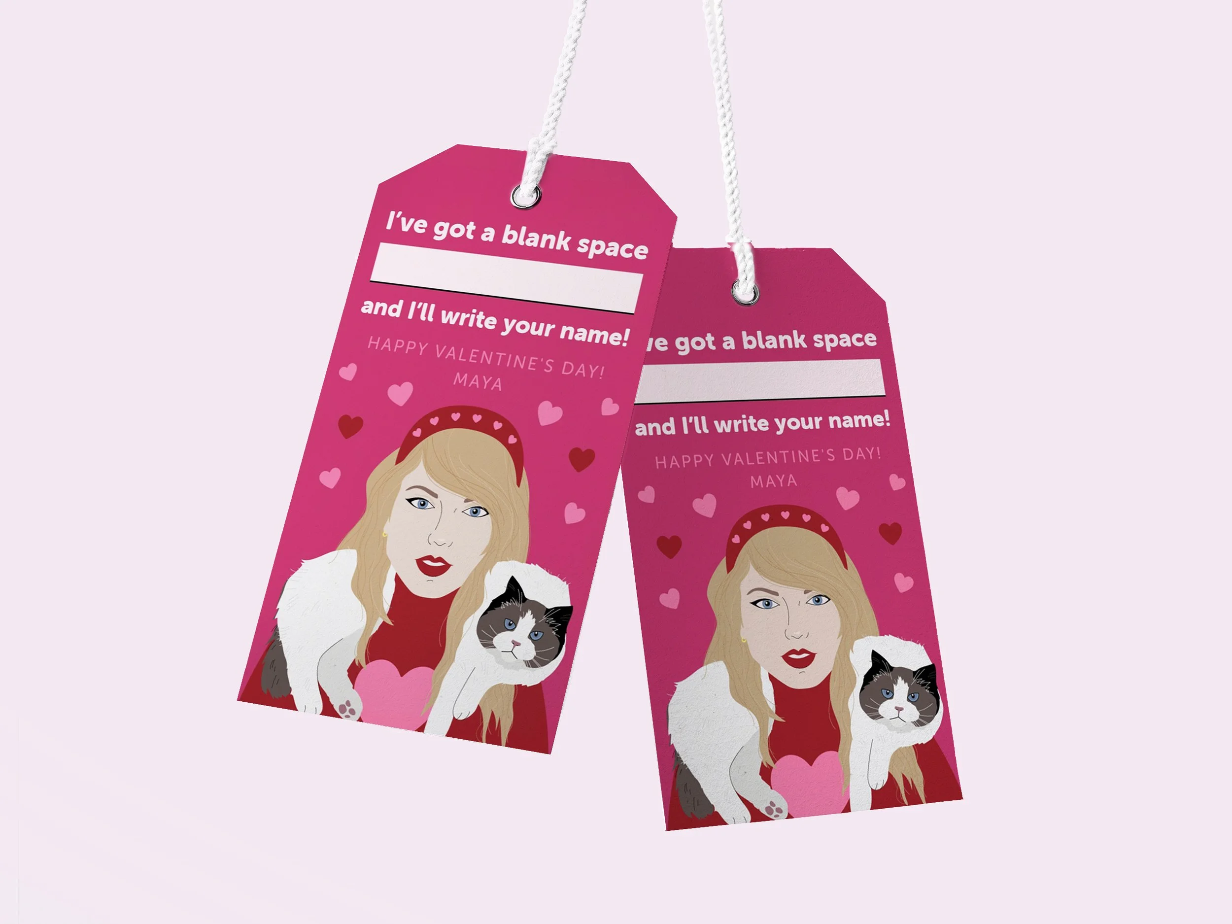 Taylor Swift Valentine's Day Gift Tags