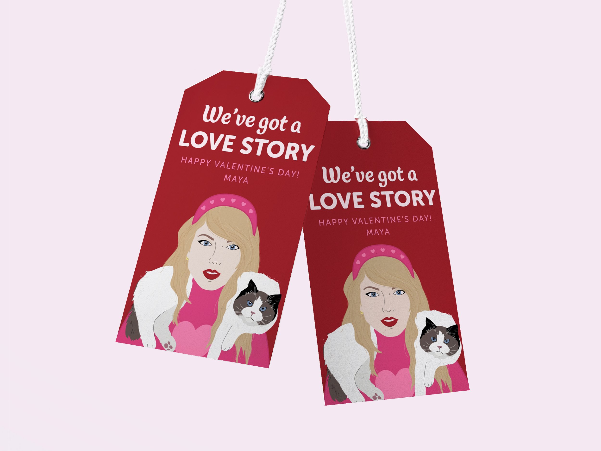 Taylor Swift Valentine's Day Gift Tags