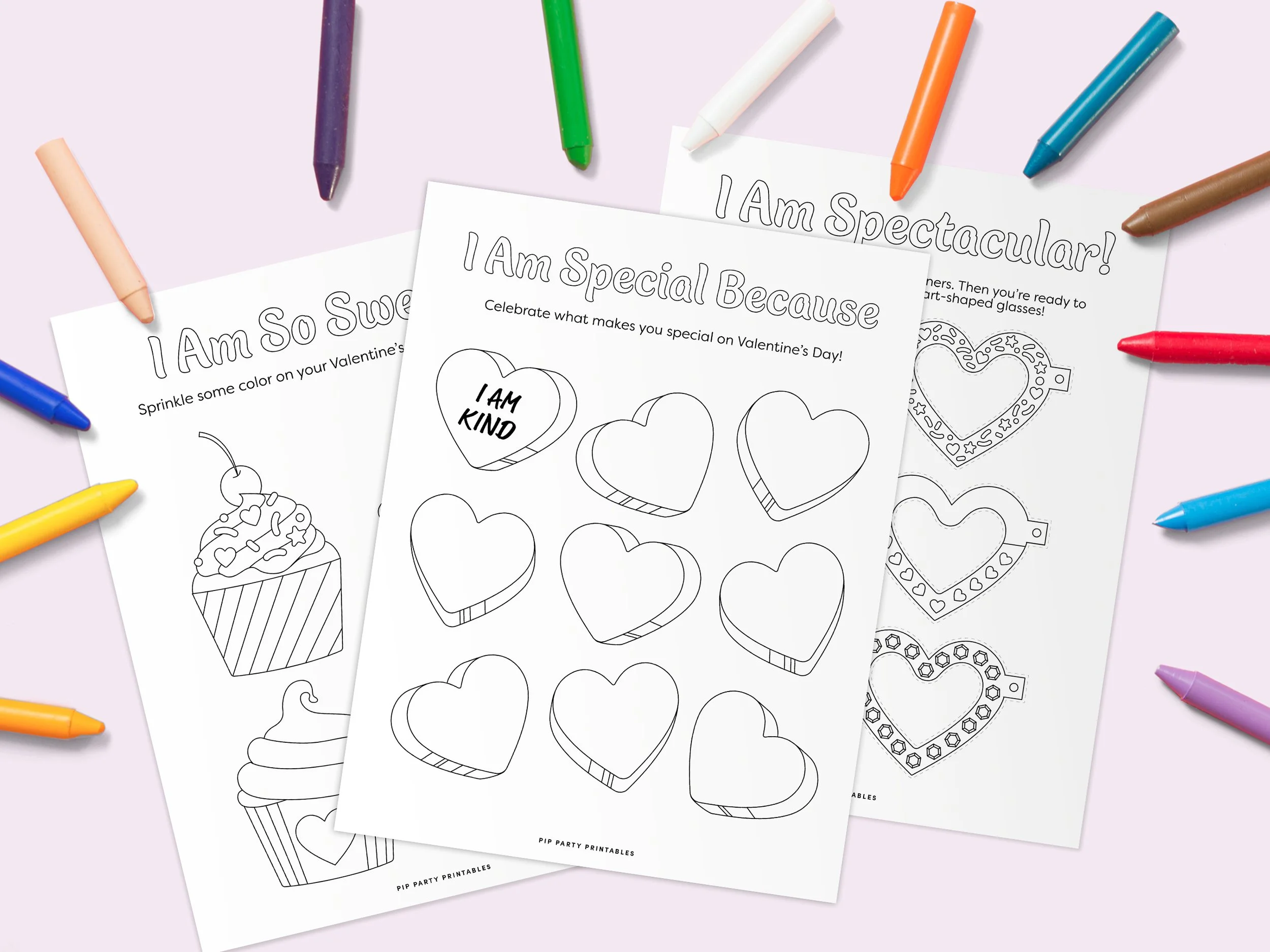 Valentine's Day Printable Coloring Pages Activities for Kids