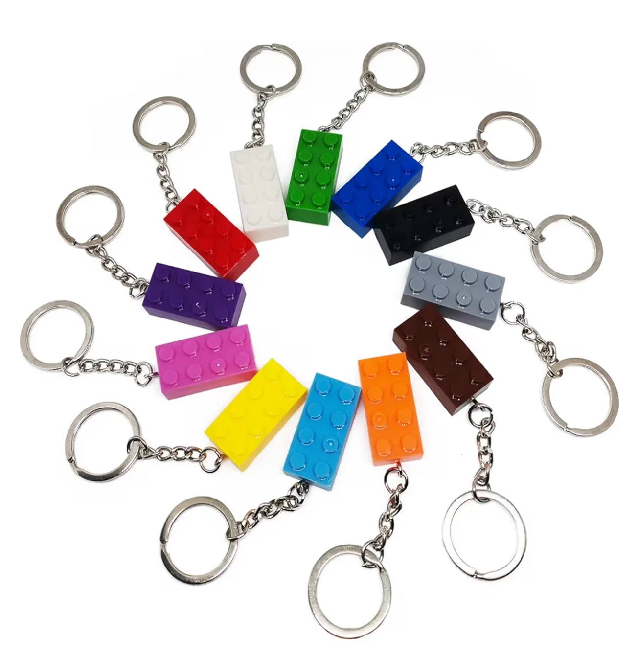 Lego building block keychains