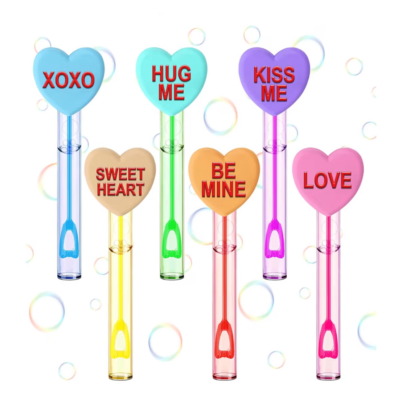 Conversation heart bubbles